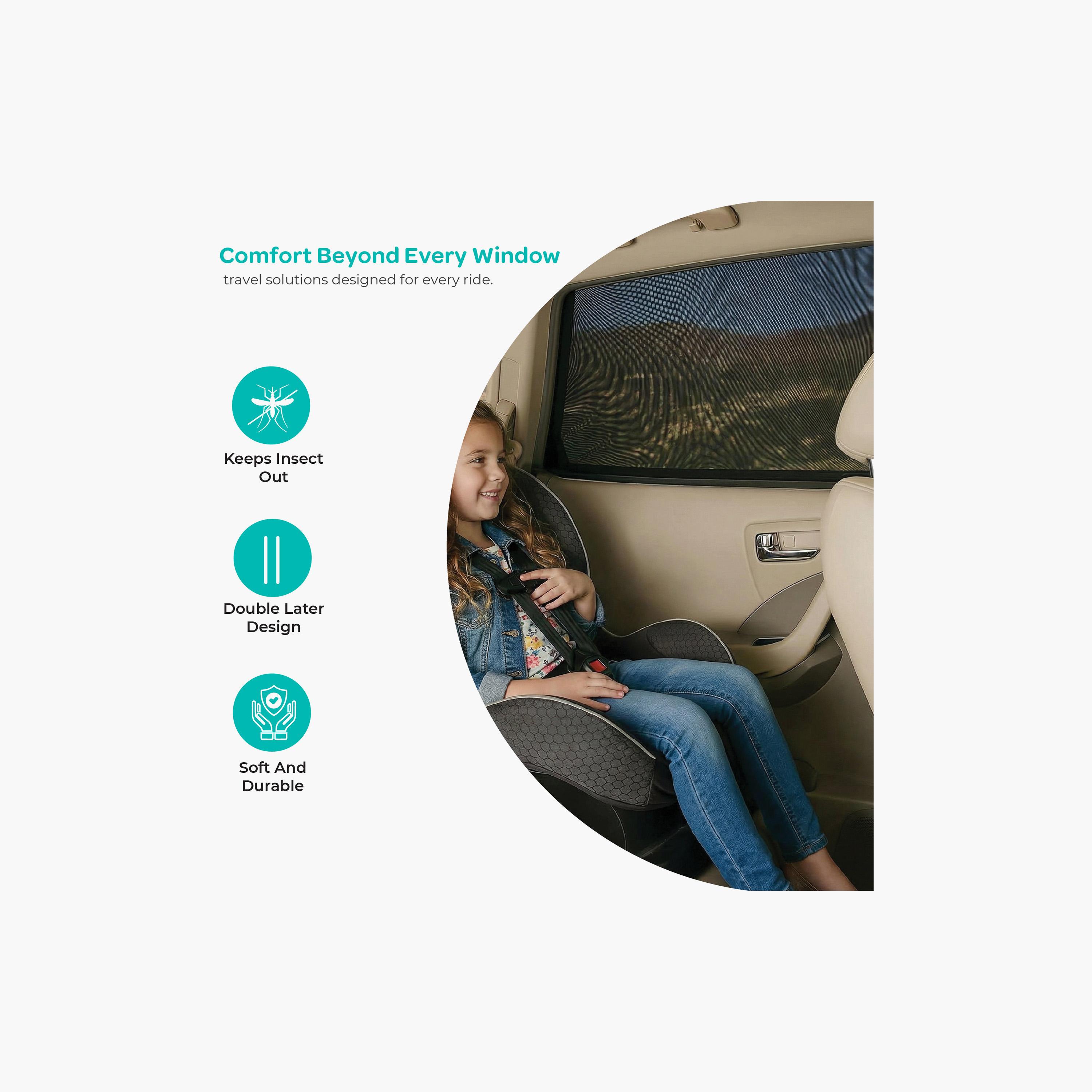 ستارة نتوءات شبكية لنوافذ السيارة للحماية من الأشعة فوق البنفسجية قطعتين من مون-baby-gear-travelaccessories-image-2