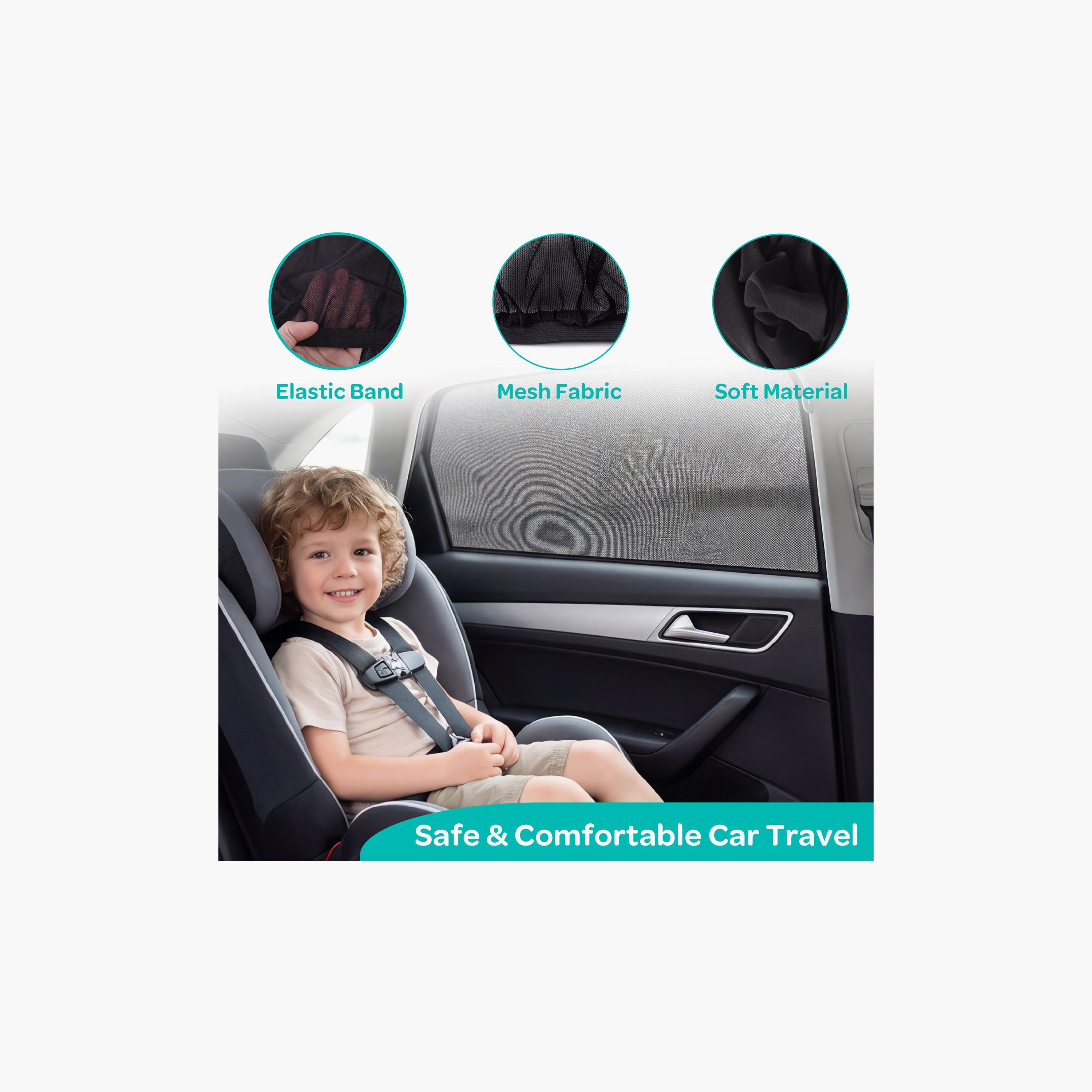 ستارة نتوءات شبكية لنوافذ السيارة للحماية من الأشعة فوق البنفسجية قطعتين من مون-baby-gear-travelaccessories-image-8