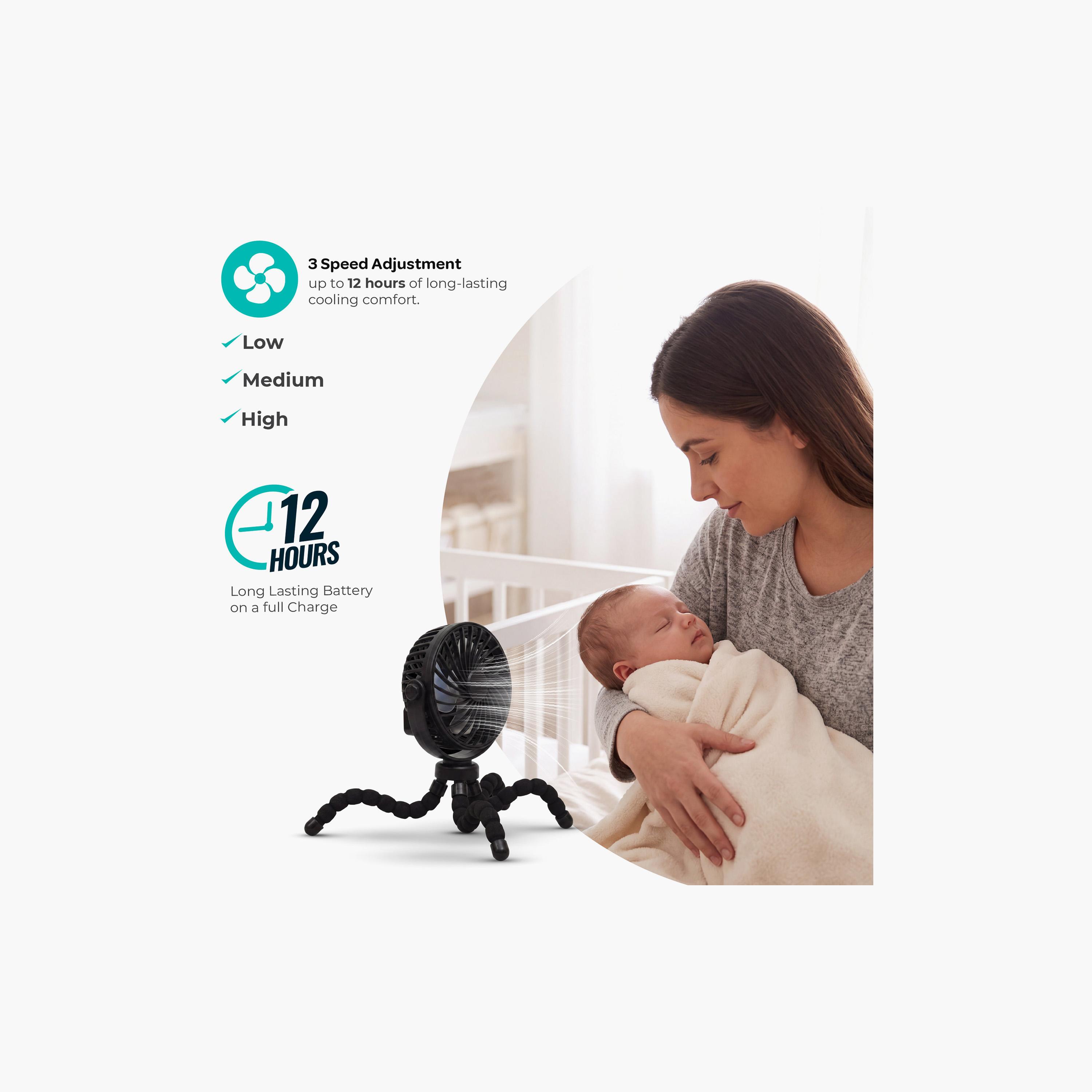 مروحة محمولة 360 درجة قابلة للتثبيت بمشبك مع حامل ثلاثي من مون-baby-gear-strollersandprams-accessories-image-3