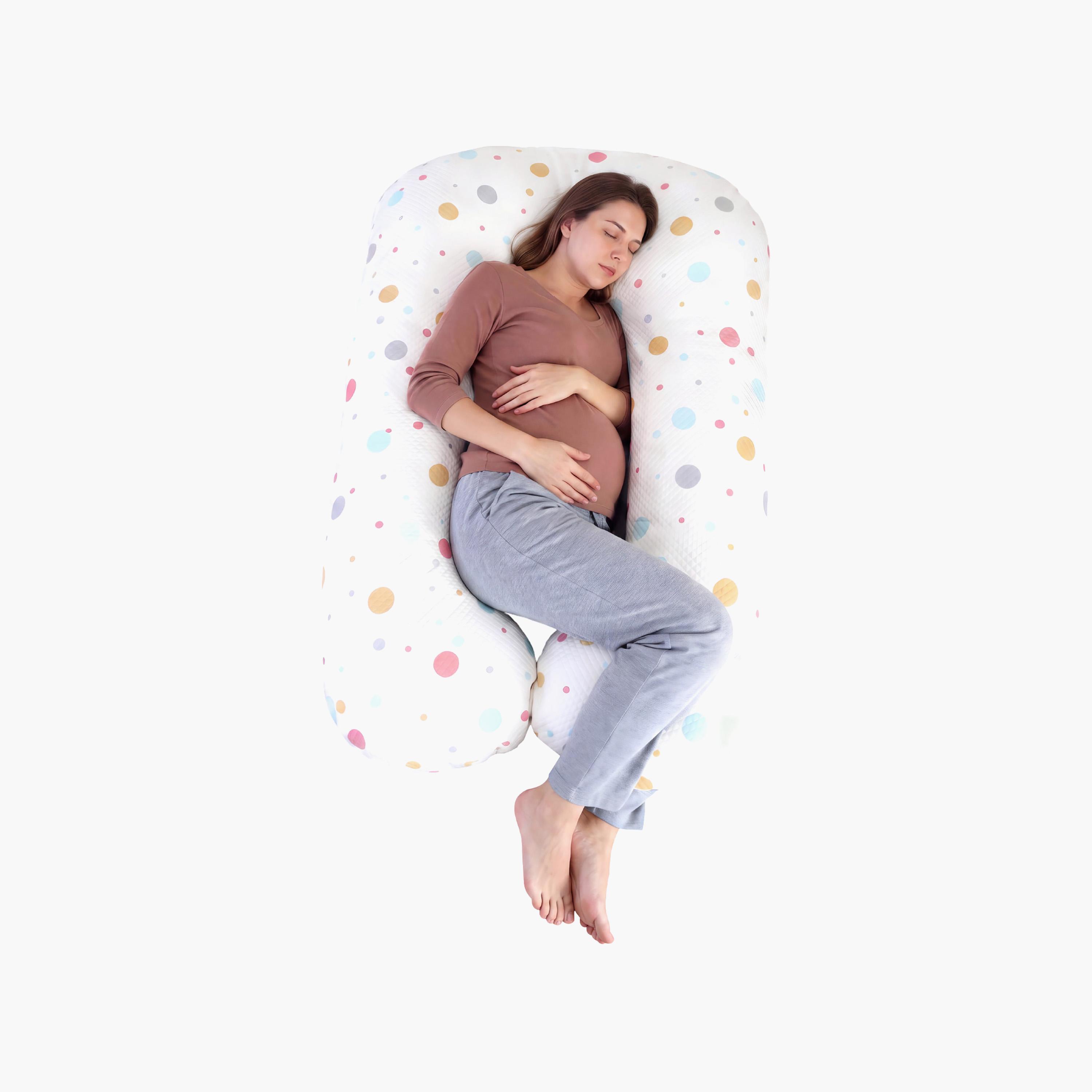 وسادة دعم الحوامل بتصميم على شكل حرف U من مون-baby-maternalcare-pregnancypillows-image-3