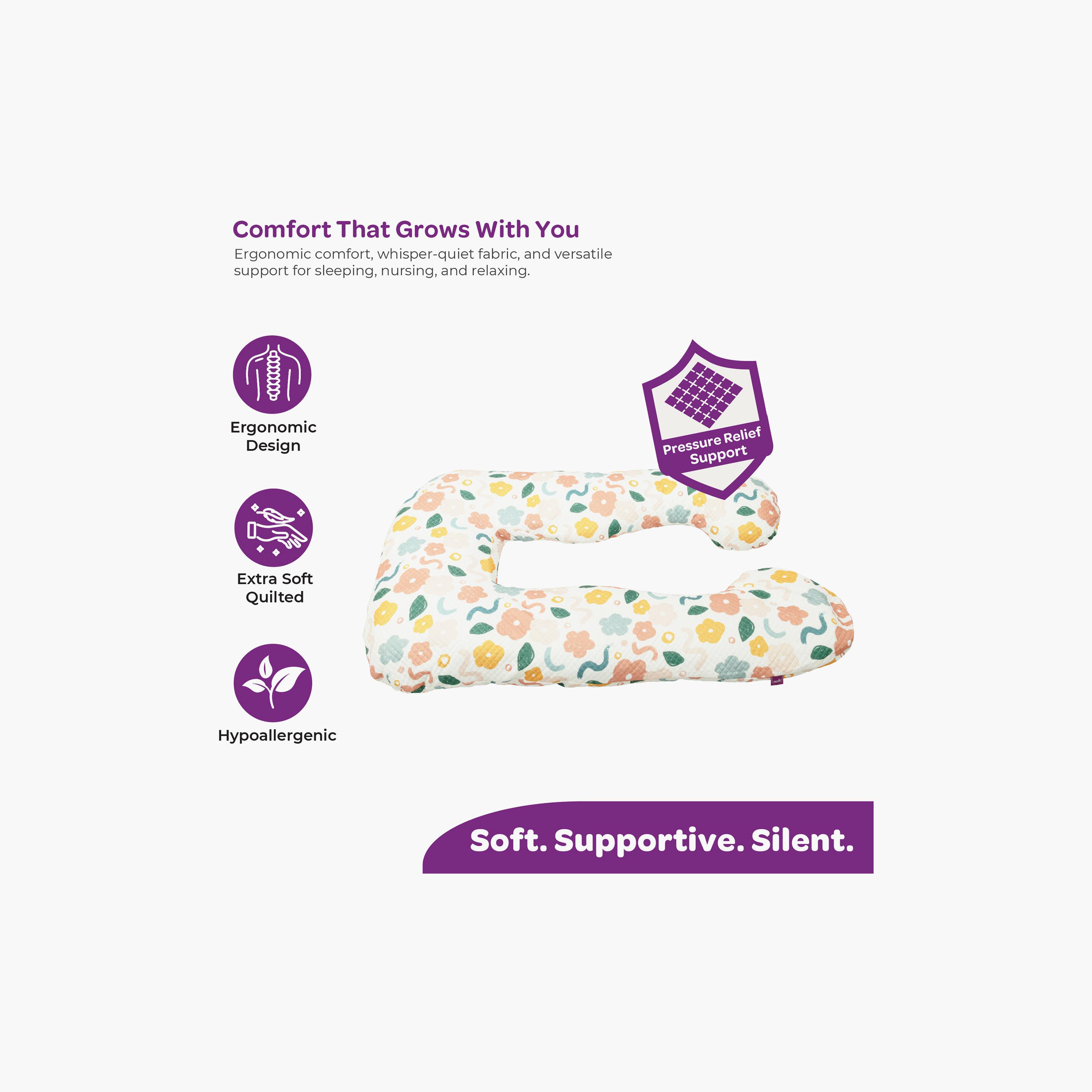وسادة دعم الحوامل بتصميم على شكل حرف U من مون-baby-maternalcare-pregnancypillows-image-12