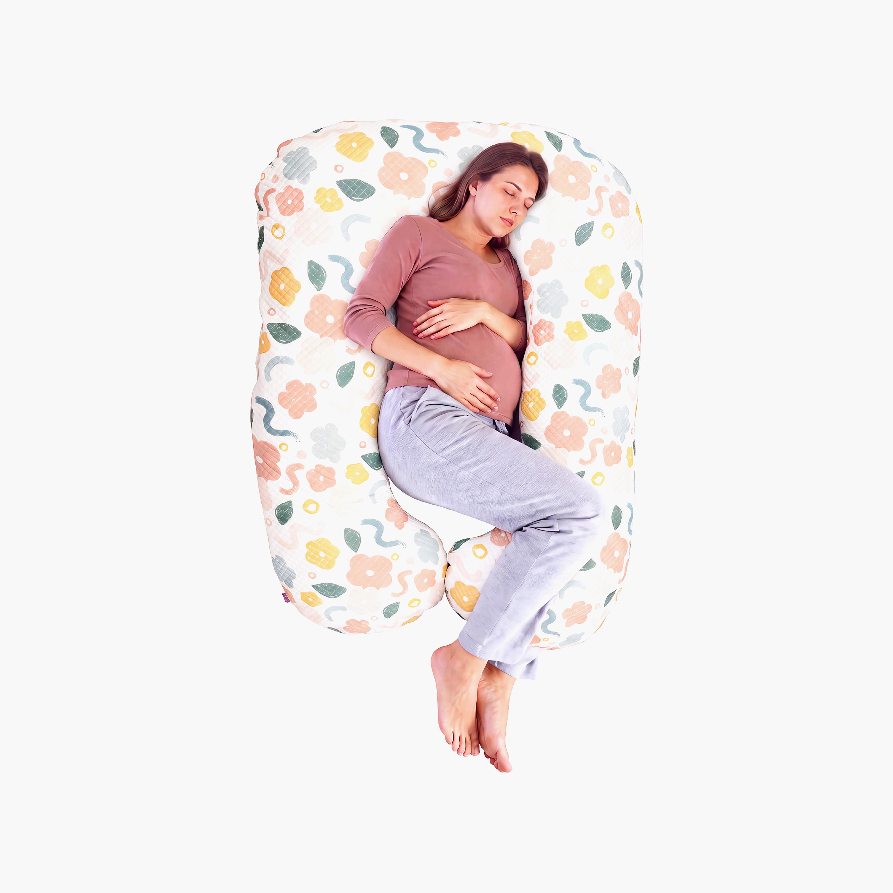 وسادة دعم الحوامل بتصميم على شكل حرف U من مون-baby-maternalcare-pregnancypillows-image-2
