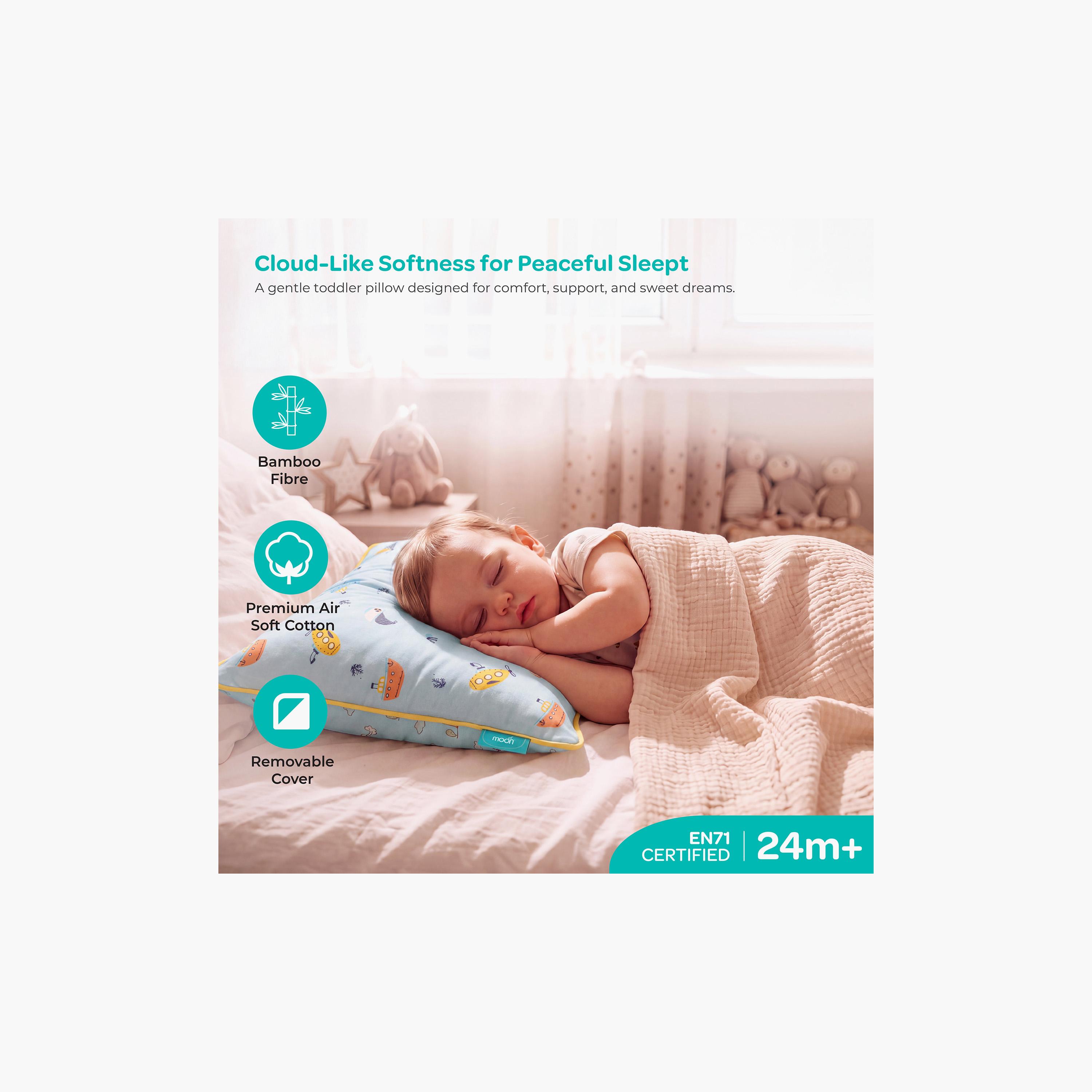 Moon Gentle Bamboo Fibre Pillow with Removable Cotton Pillowcase - Watercraft-baby-nursery-babybedding-image-3