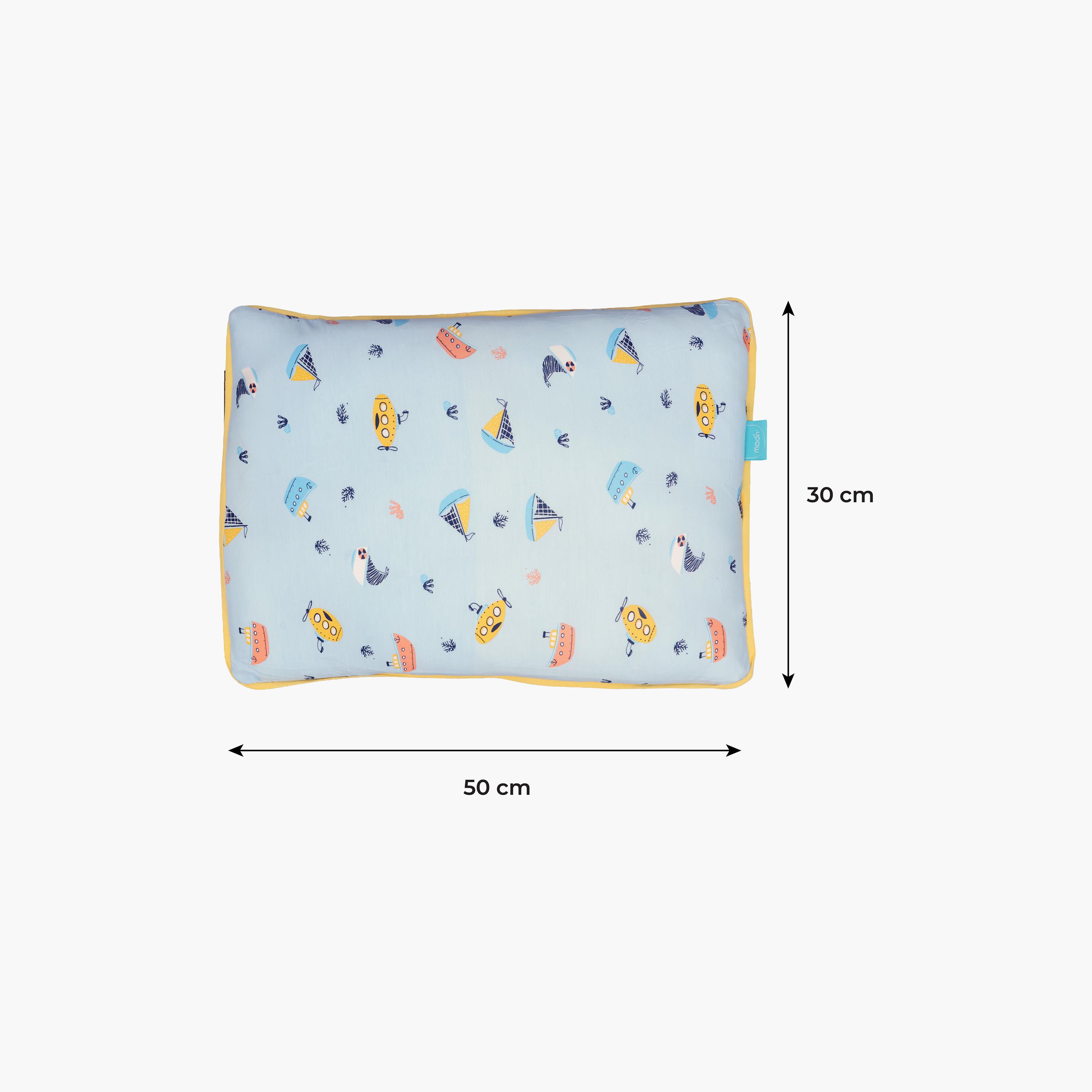 Moon Gentle Bamboo Fibre Pillow with Removable Cotton Pillowcase - Watercraft-baby-nursery-babybedding-image-4