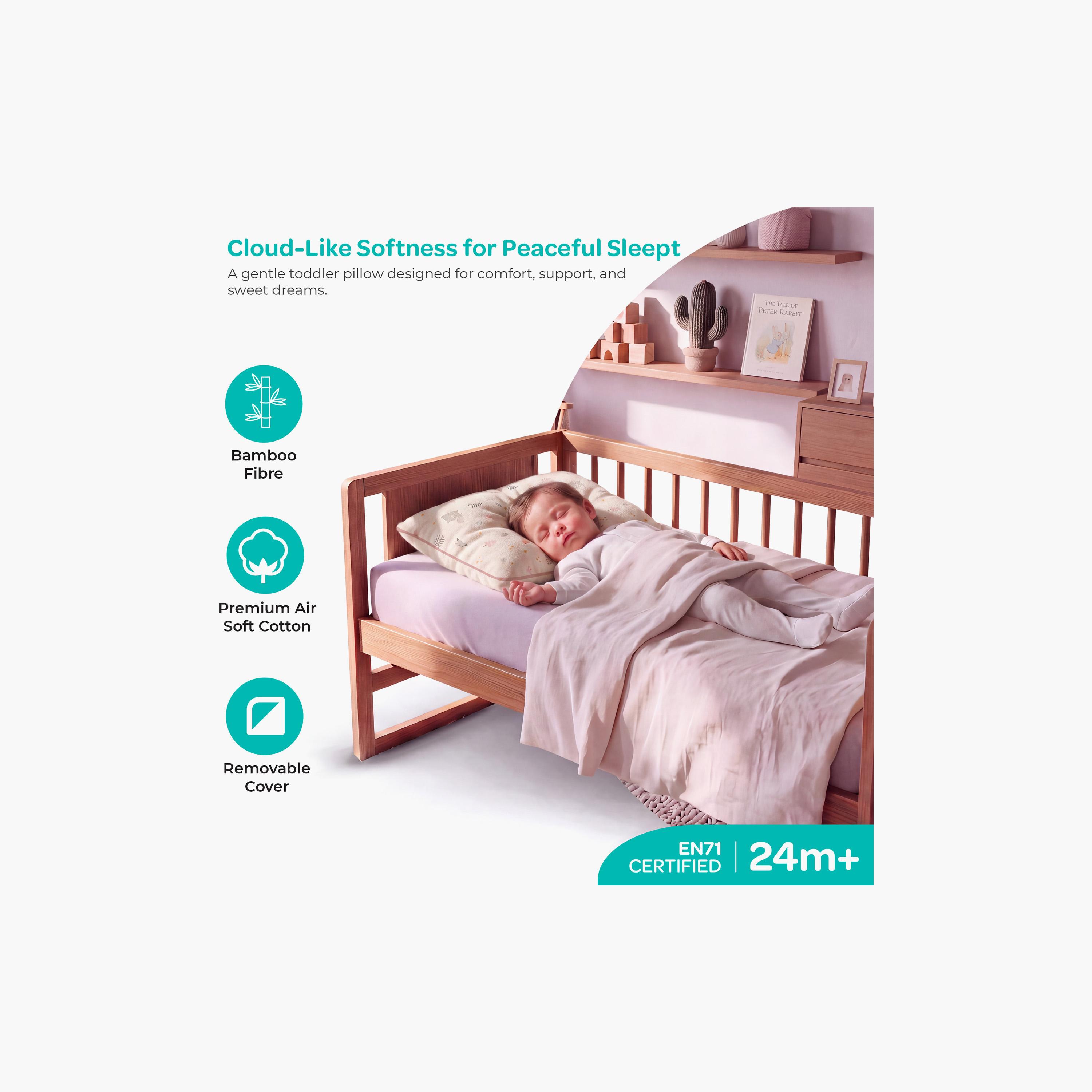 Moon Gentle Bamboo Fibre Pillow with Removable Cotton Pillowcase - Forest-baby-nursery-babybedding-image-2