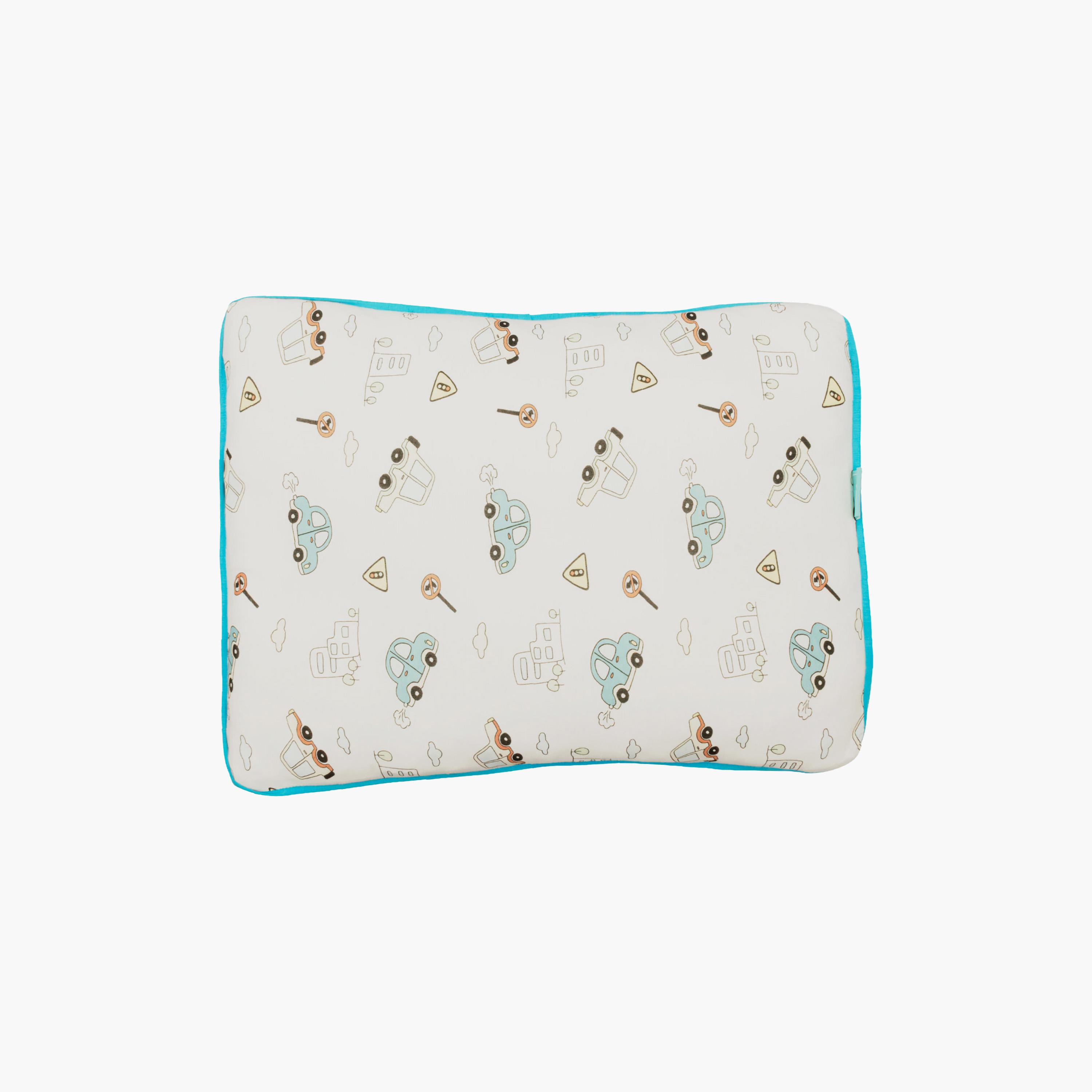 Moon Gentle Bamboo Fibre Pillow with Removable Cotton Pillowcase - Vehicle-baby-nursery-babybedding-image-1
