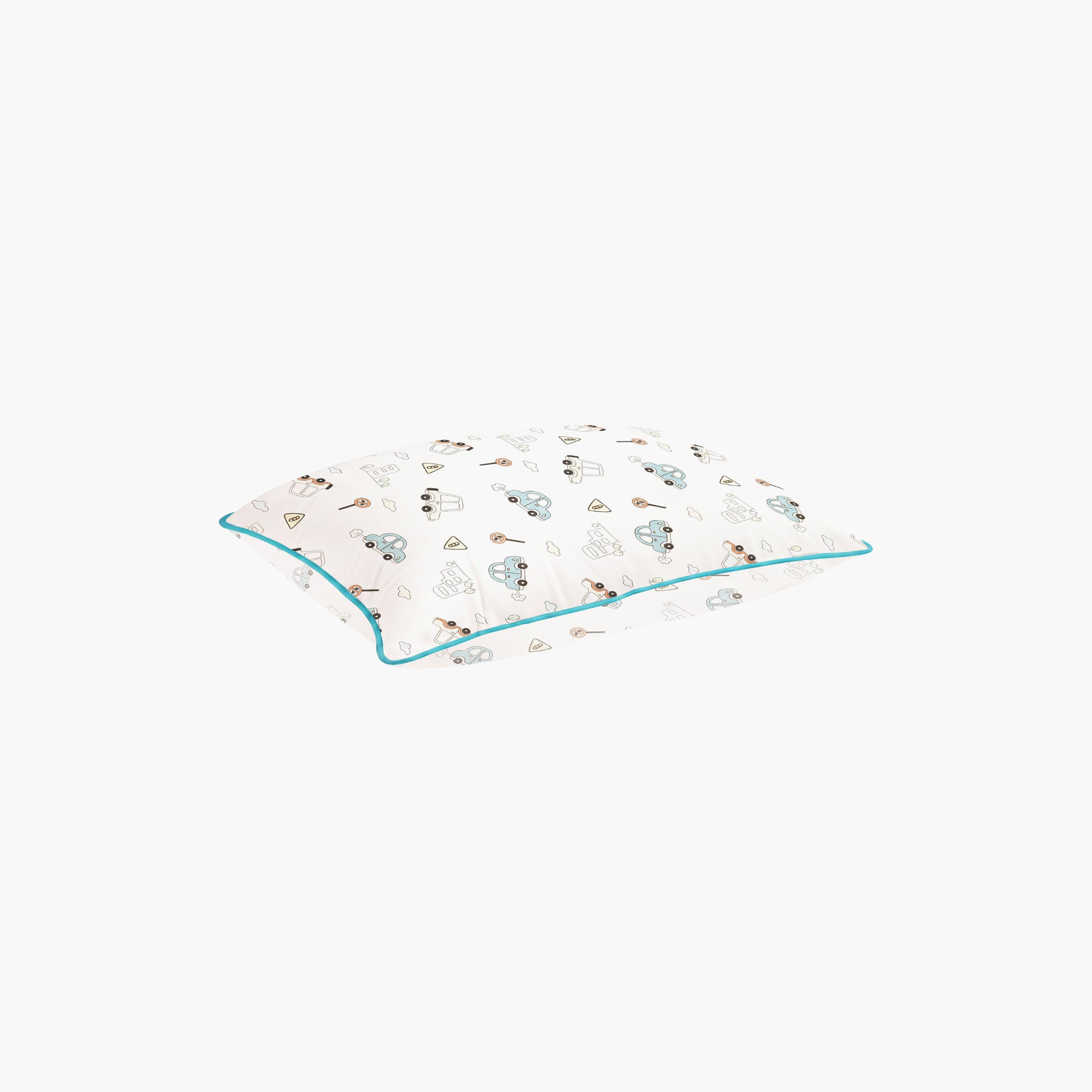 Moon Gentle Bamboo Fibre Pillow with Removable Cotton Pillowcase - Vehicle-baby-nursery-babybedding-image-3