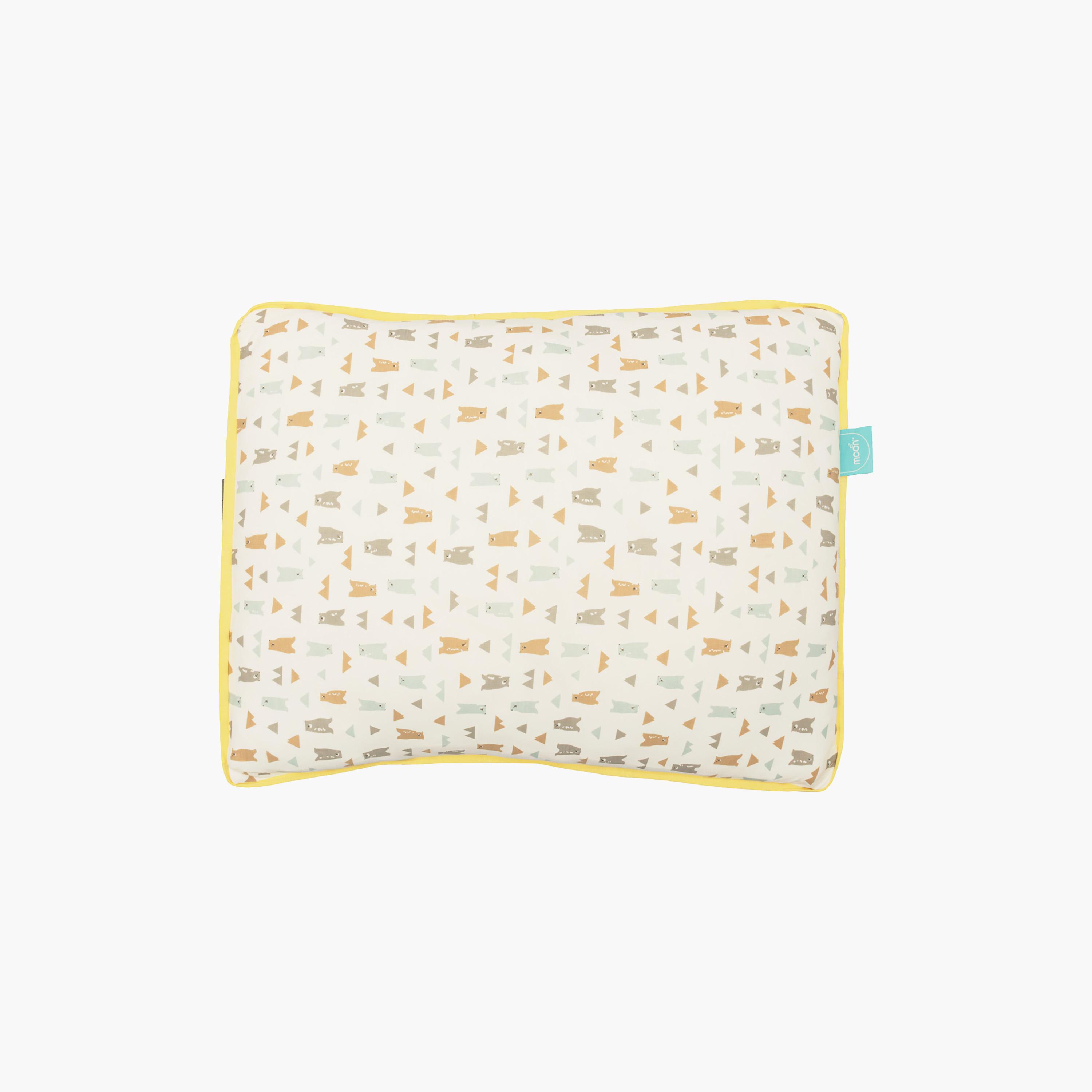 Moon Gentle Bamboo Fibre Pillow with Removable Cotton Pillowcase - Bear-baby-nursery-babybedding-image-1