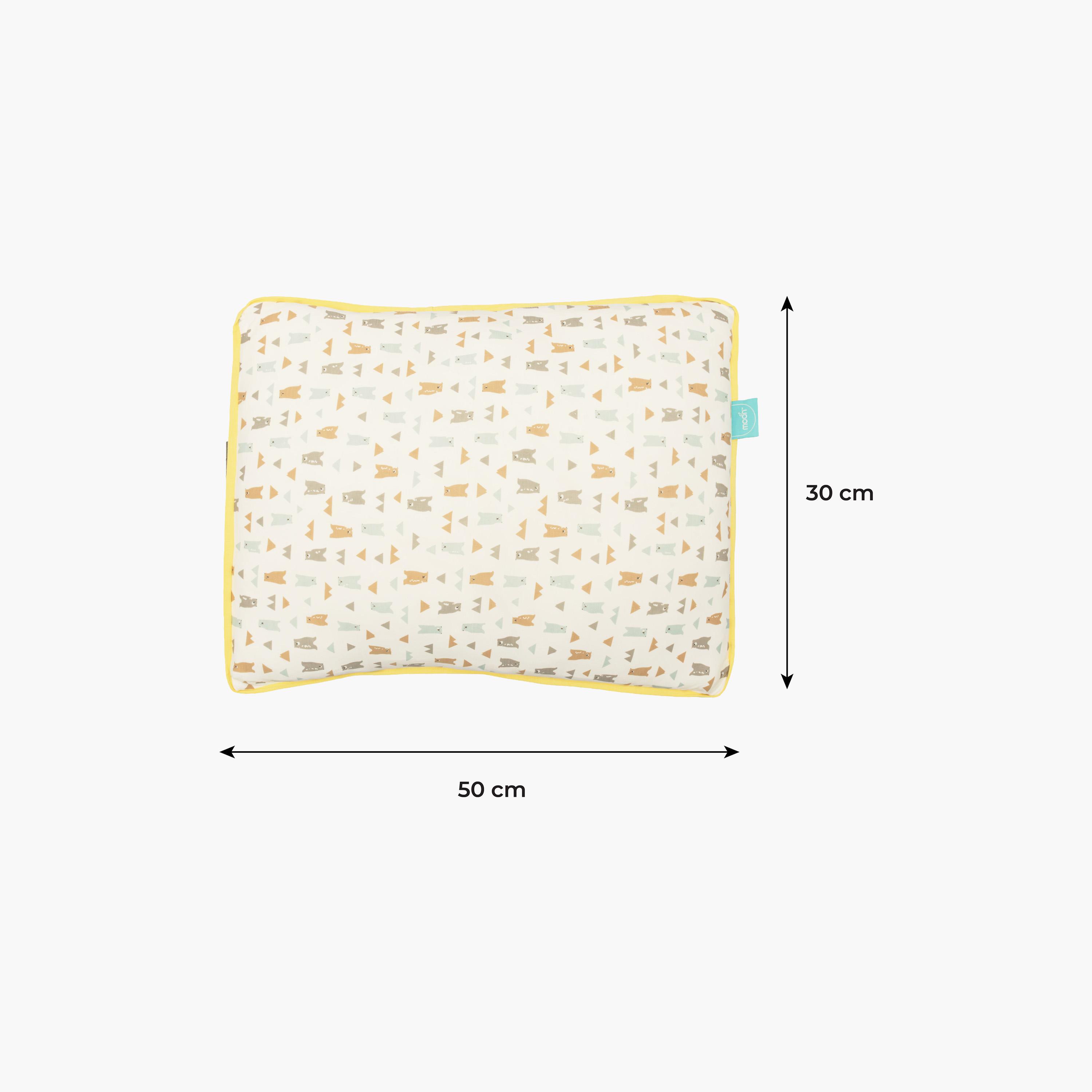 Moon Gentle Bamboo Fibre Pillow with Removable Cotton Pillowcase - Bear-baby-nursery-babybedding-image-4