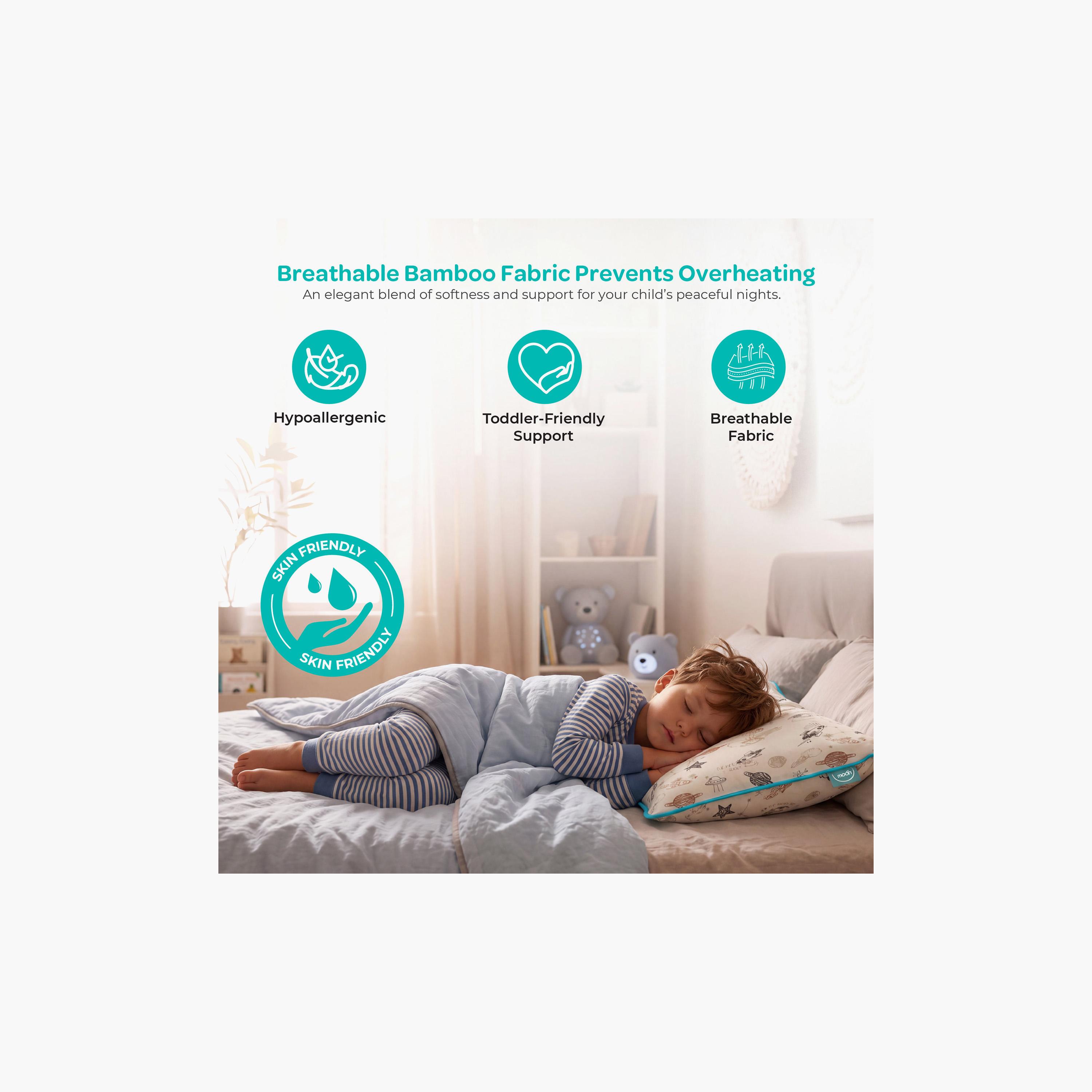 Moon Gentle Bamboo Fibre Pillow with Removable Cotton Pillowcase - Star wars-baby-nursery-babybedding-image-2