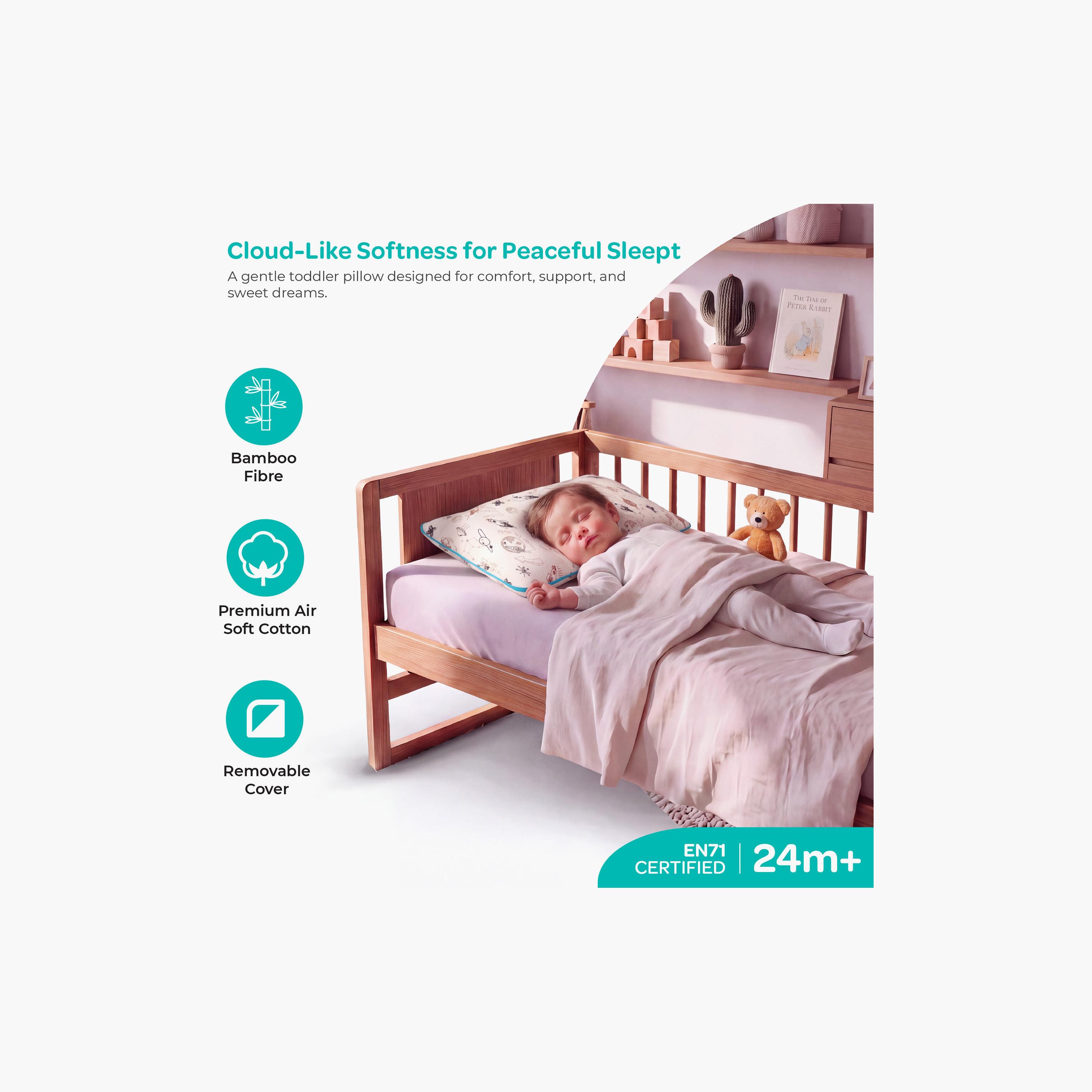 Moon Gentle Bamboo Fibre Pillow with Removable Cotton Pillowcase - Star wars-baby-nursery-babybedding-image-3