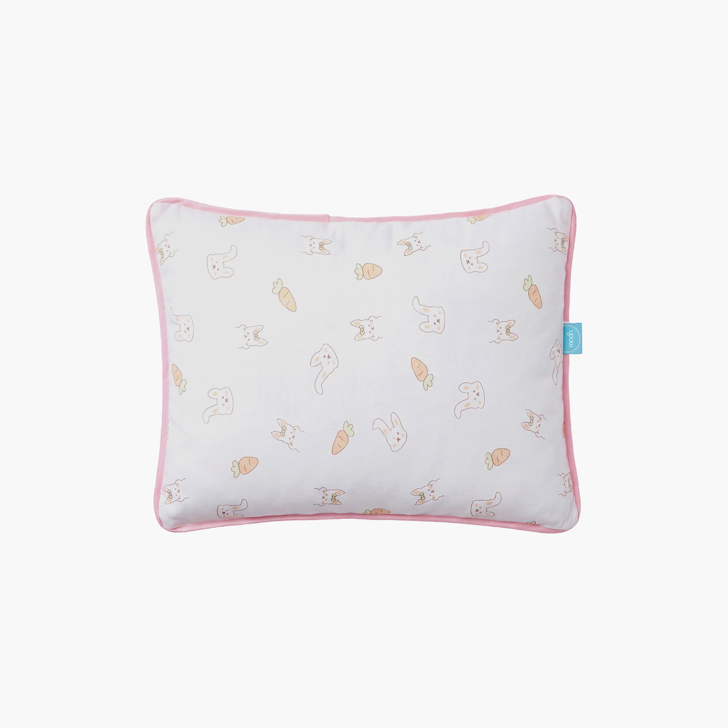 Moon Gentle Bamboo Fibre Pillow with Removable Cotton Pillowcase - Carrot-baby-nursery-babybedding-image-1