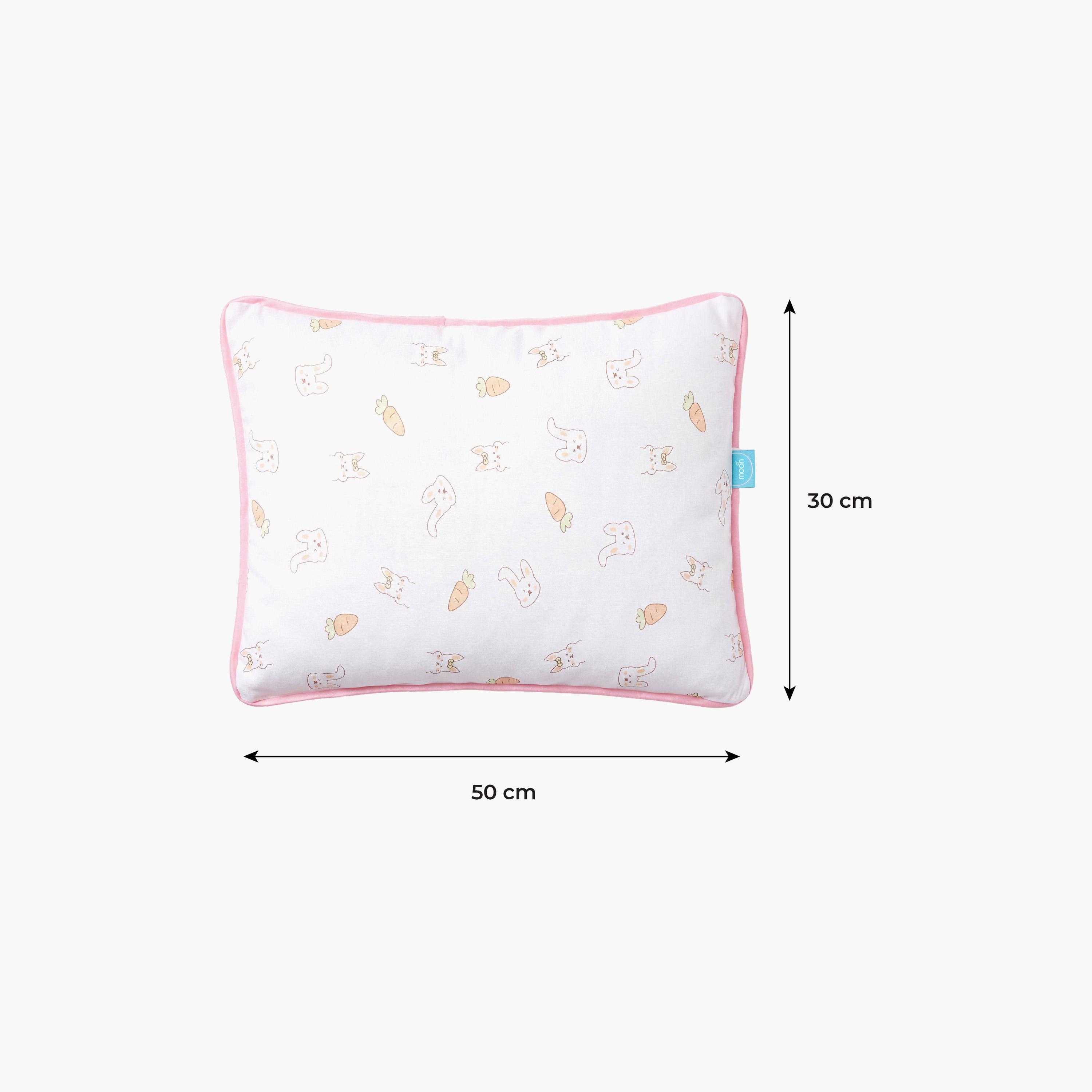 Moon Gentle Bamboo Fibre Pillow with Removable Cotton Pillowcase - Carrot-baby-nursery-babybedding-image-4