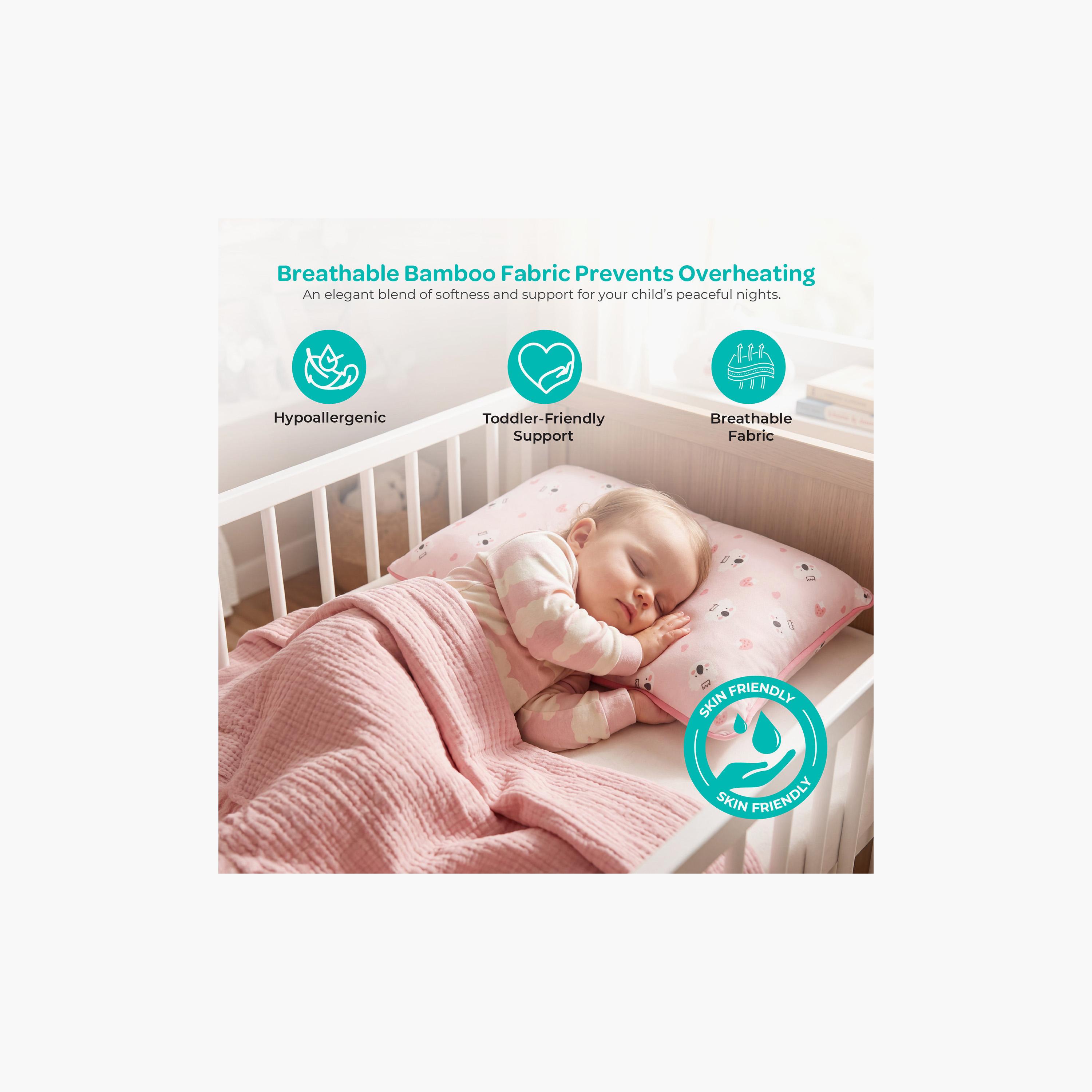 Moon Gentle Bamboo Fibre Pillow with Removable Cotton Pillowcase - Koala-baby-nursery-babybedding-image-2