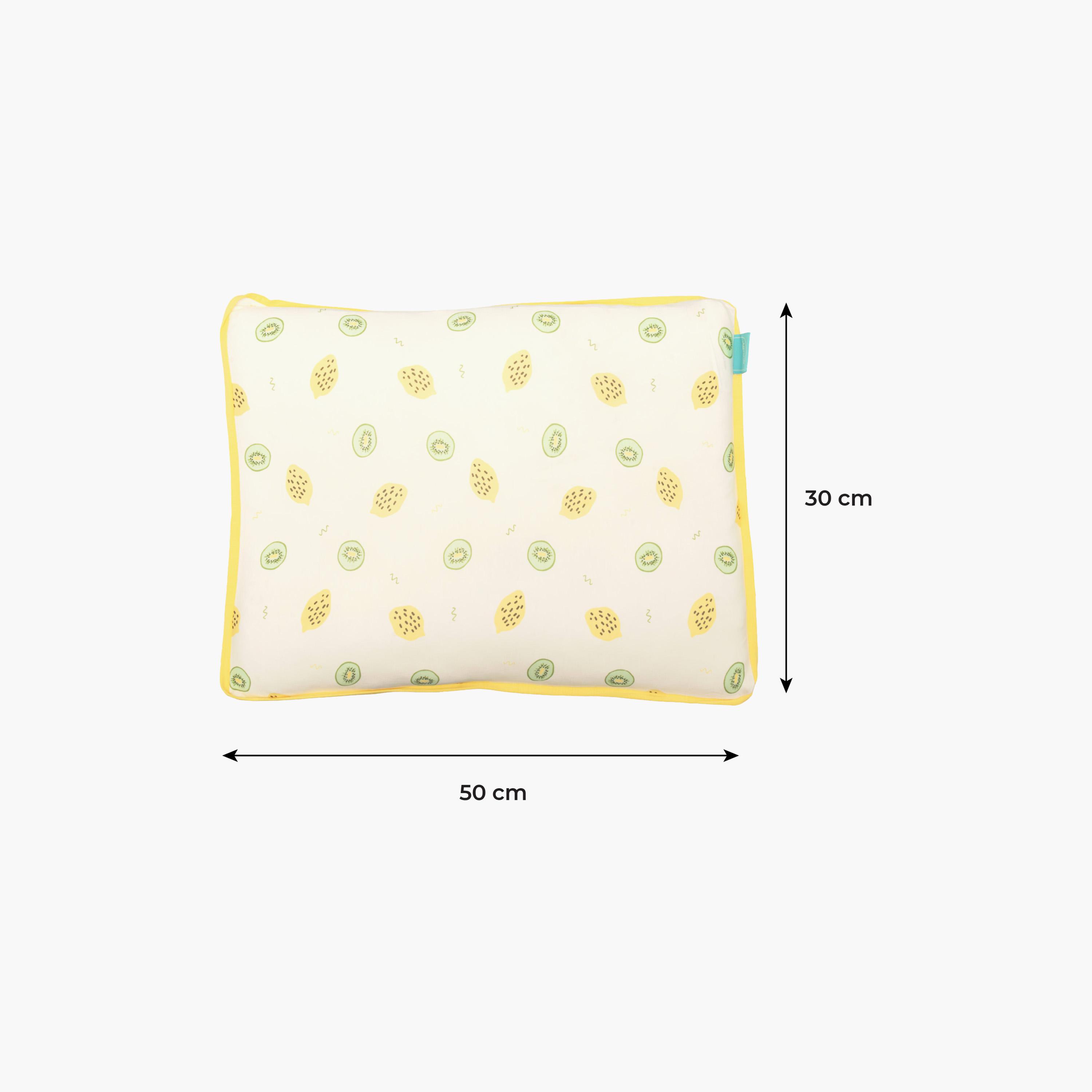 Moon Gentle Bamboo Fibre Pillow with Removable Cotton Pillowcase - Kiwifruit-baby-nursery-babybedding-image-4
