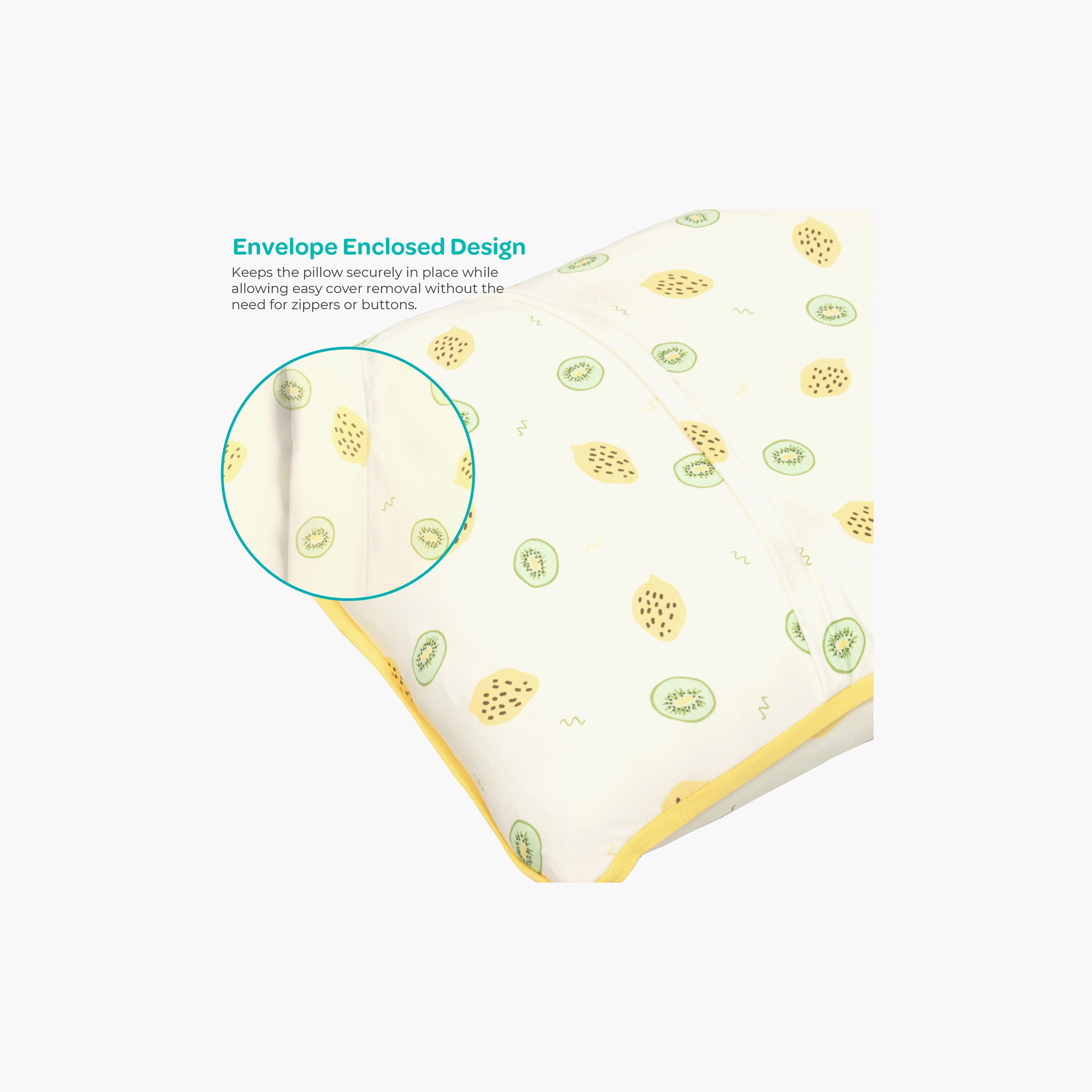 Moon Gentle Bamboo Fibre Pillow with Removable Cotton Pillowcase - Kiwifruit-baby-nursery-babybedding-image-9