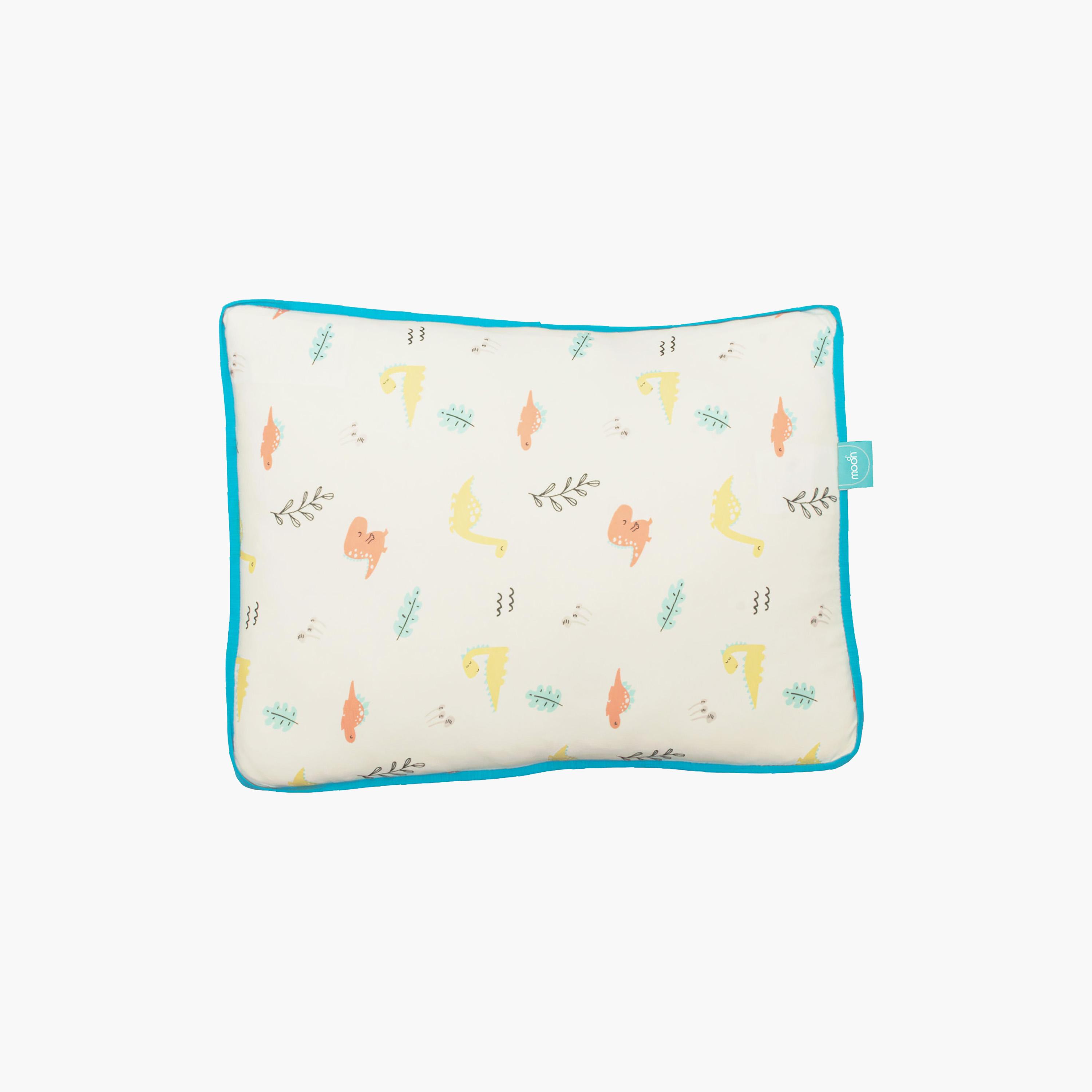Moon Gentle Bamboo Fibre Pillow with Removable Cotton Pillowcase - Dinosaur-baby-nursery-babybedding-image-1