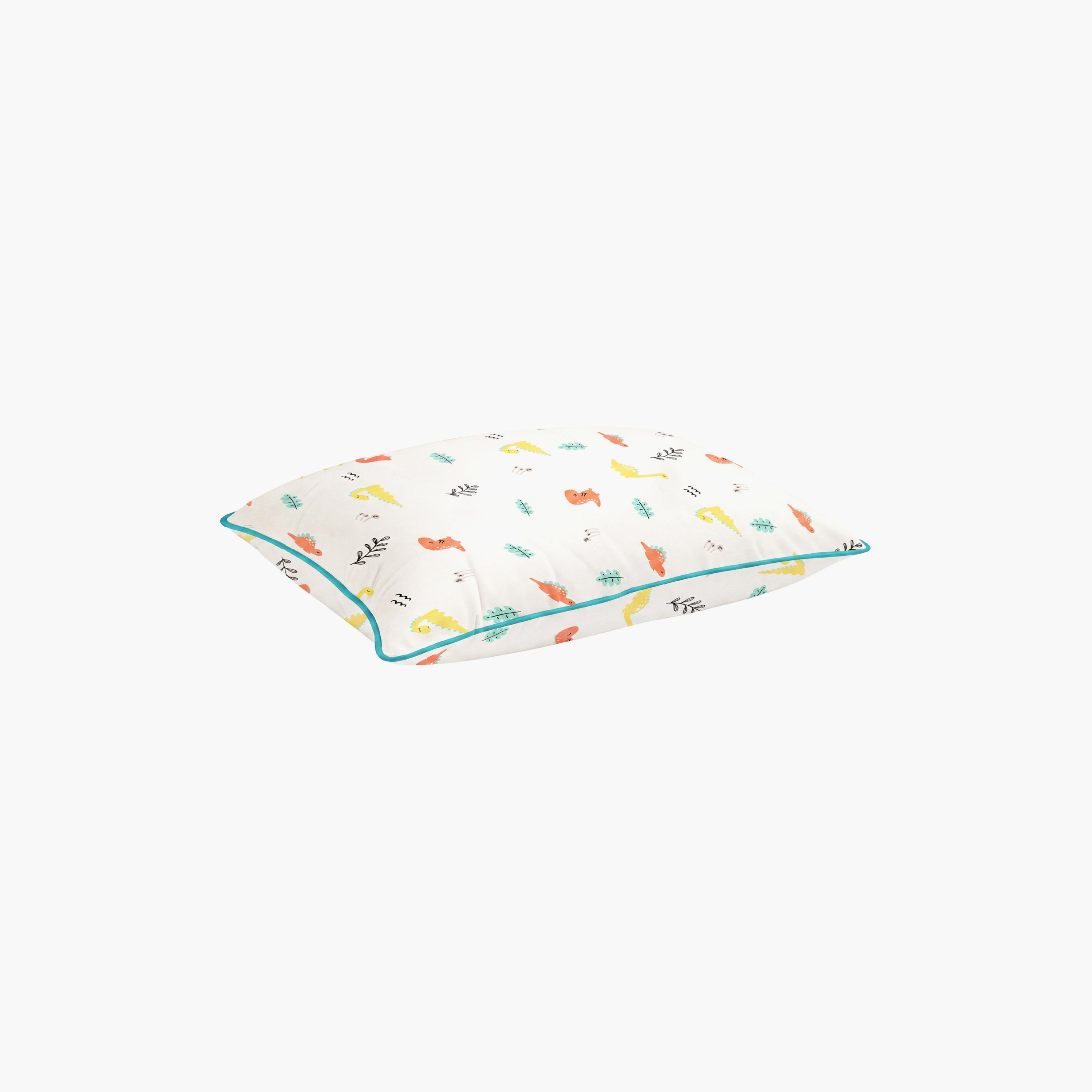 Moon Gentle Bamboo Fibre Pillow with Removable Cotton Pillowcase - Dinosaur-baby-nursery-babybedding-image-5