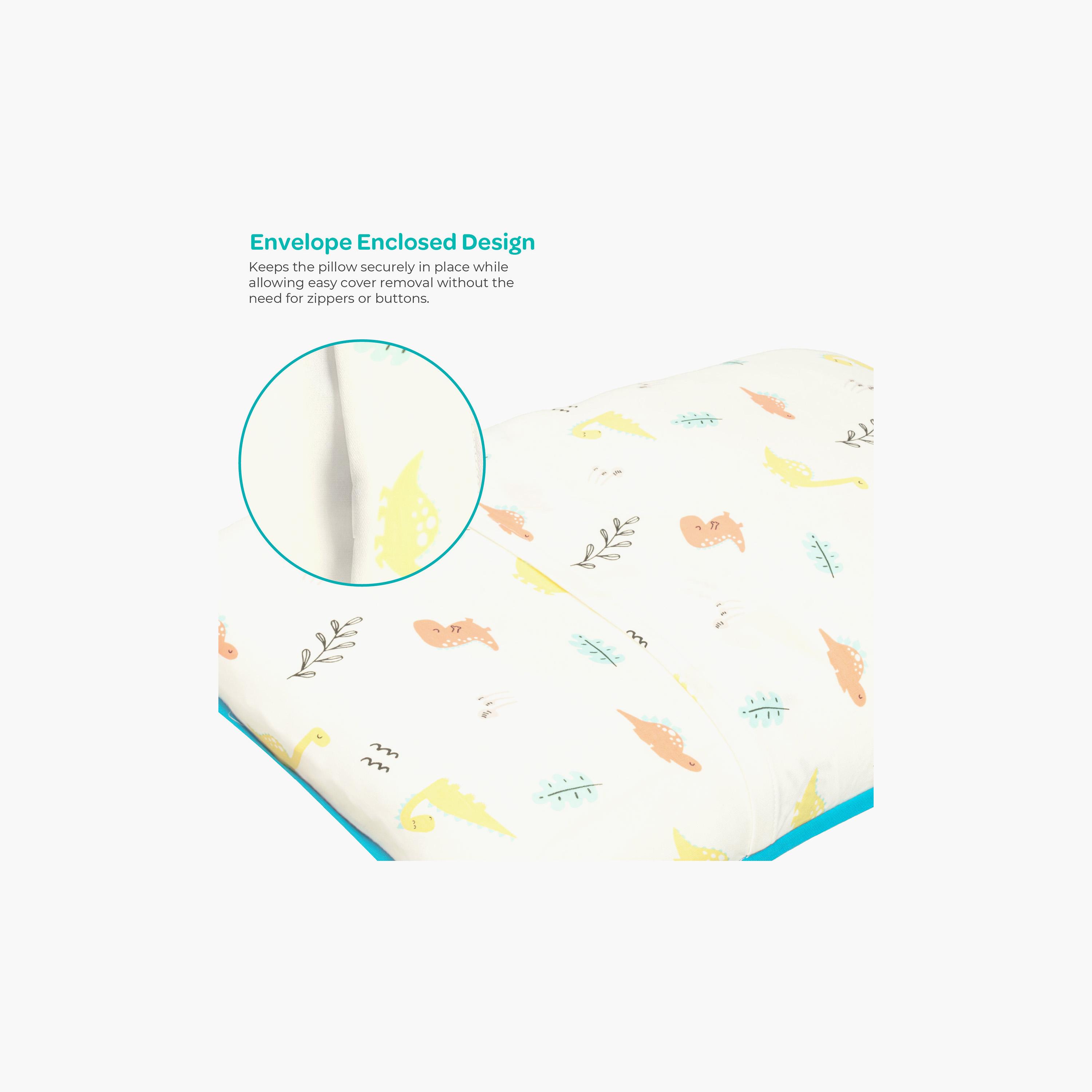 Moon Gentle Bamboo Fibre Pillow with Removable Cotton Pillowcase - Dinosaur-baby-nursery-babybedding-image-9