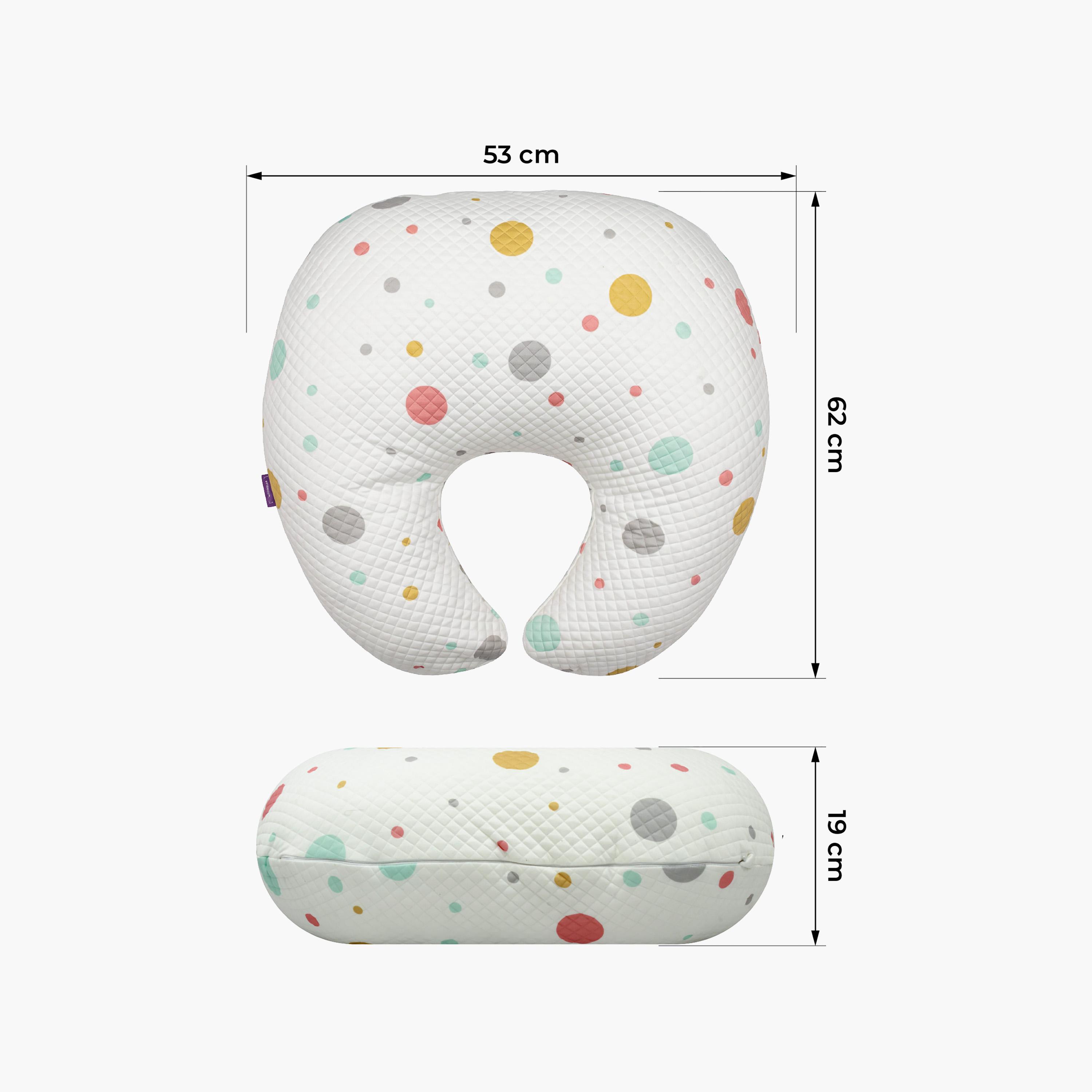 Moon Ergonomic Multi-Position Support Pillow with Removable Cover - Polka-baby-feeding-accessories-image-8