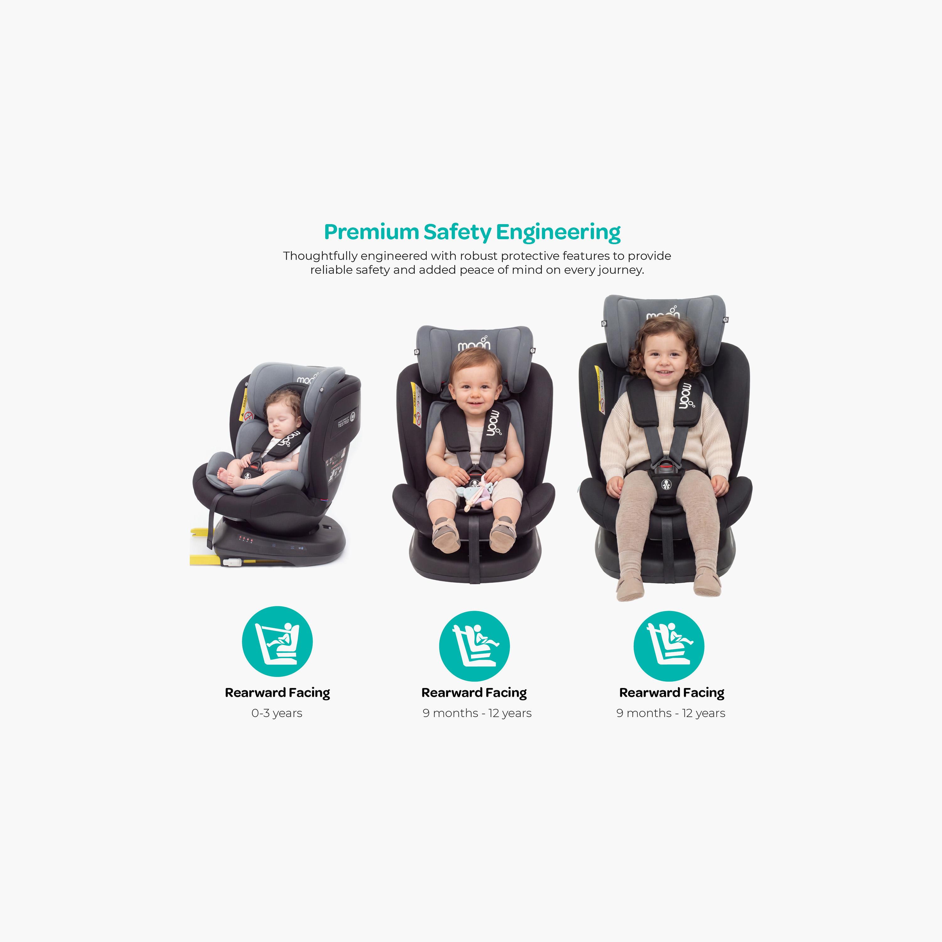 Moon Orbix 360 Degree Rotating Car Seat with Adjustable Cushion Head Rest-baby-gear-carseats-image-10