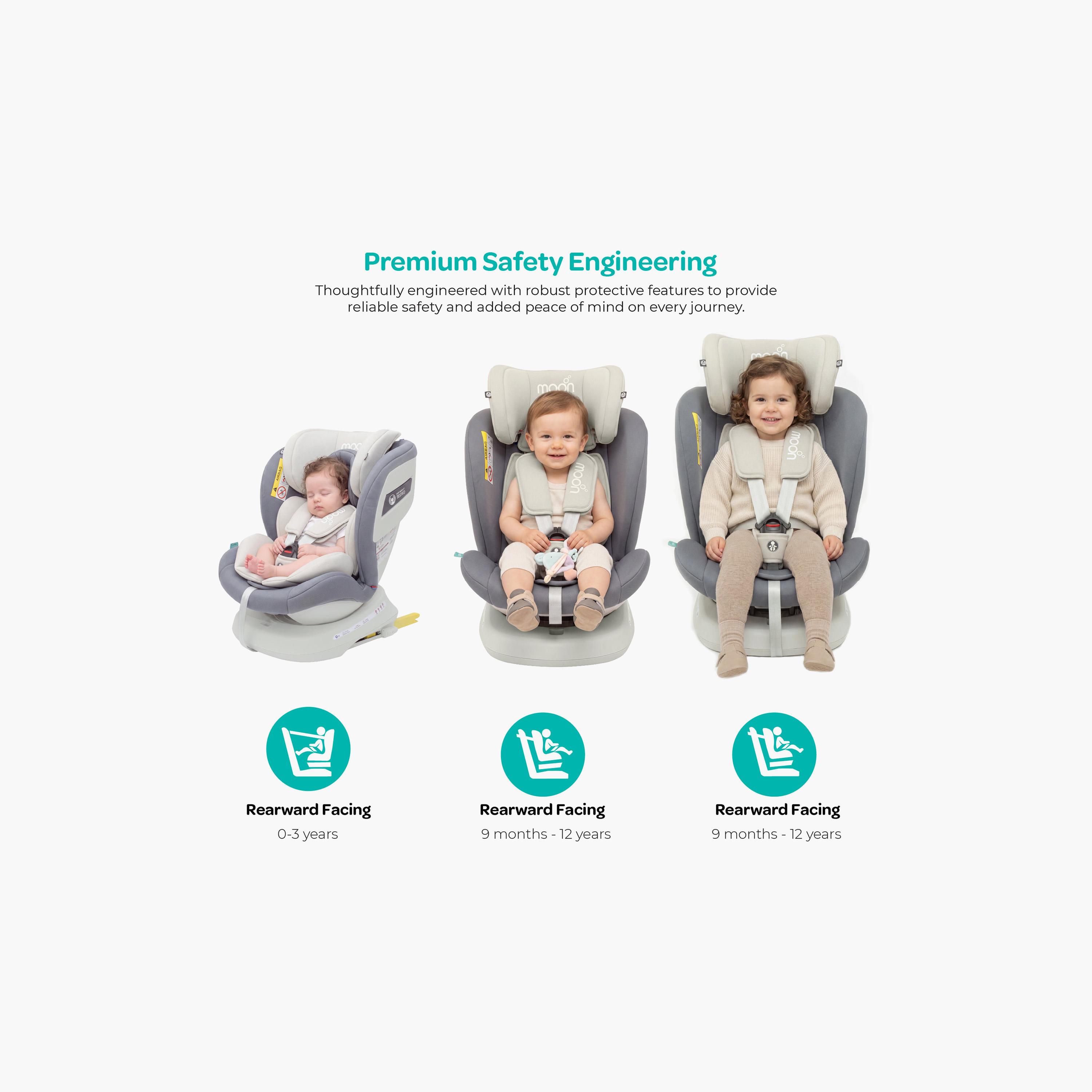Moon Orbix 360 Degree Rotating Car Seat with Adjustable Cushion Head Rest-baby-gear-carseats-image-10