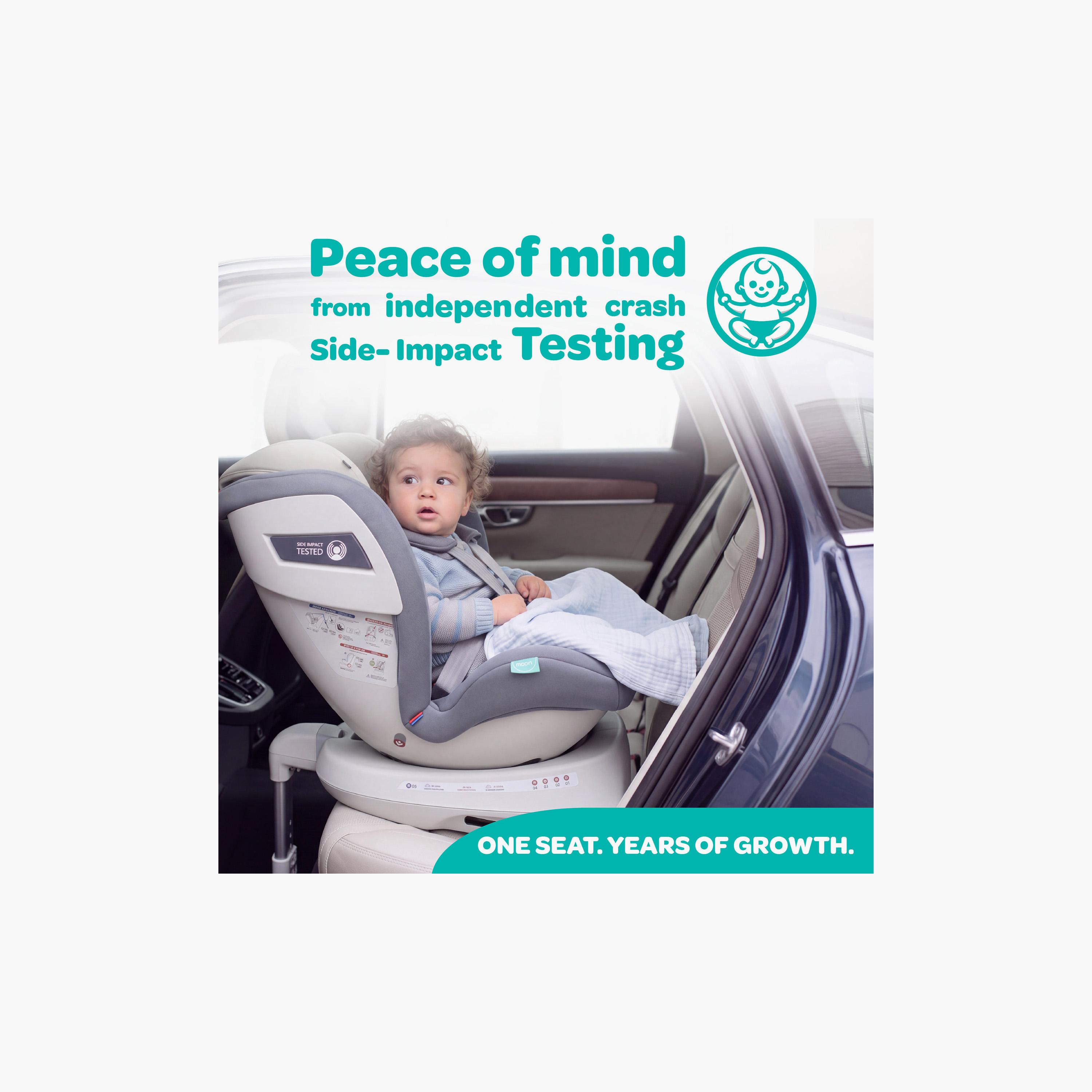 Moon Orbix 360 Degree Rotating Car Seat with Adjustable Cushion Head Rest-baby-gear-carseats-image-4