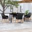 طقم طاولة سفرة بسطح زجاجي 4 مقاعد للجلسات الخارجية - فيدا اكس ال-furniture-outdoor-diningfurniture-image-6