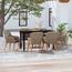 طقم طاولة سفرة 6 مقاعد بسطح زجاج للجلسات الخارجية - فيدا اكس ال-furniture-outdoor-diningfurniture-image-6