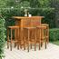 vidaXL 4-Seater Wooden Top Outdoor Bar Table Set-furniture-outdoor-diningfurniture-image-1