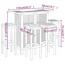vidaXL 4-Seater Wooden Top Outdoor Bar Table Set-furniture-outdoor-diningfurniture-image-2