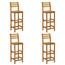 طقم طاولة بار 4 مقاعد للجلسات الخارجية بسطح خشبي - فيدا اكس ال-furniture-outdoor-diningfurniture-image-4
