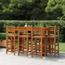 طقم طاولة بار 8 مقاعد بسطح خشبي للجلسات الخارجية - فيدا اكس ال-furniture-outdoor-diningfurniture-image-7