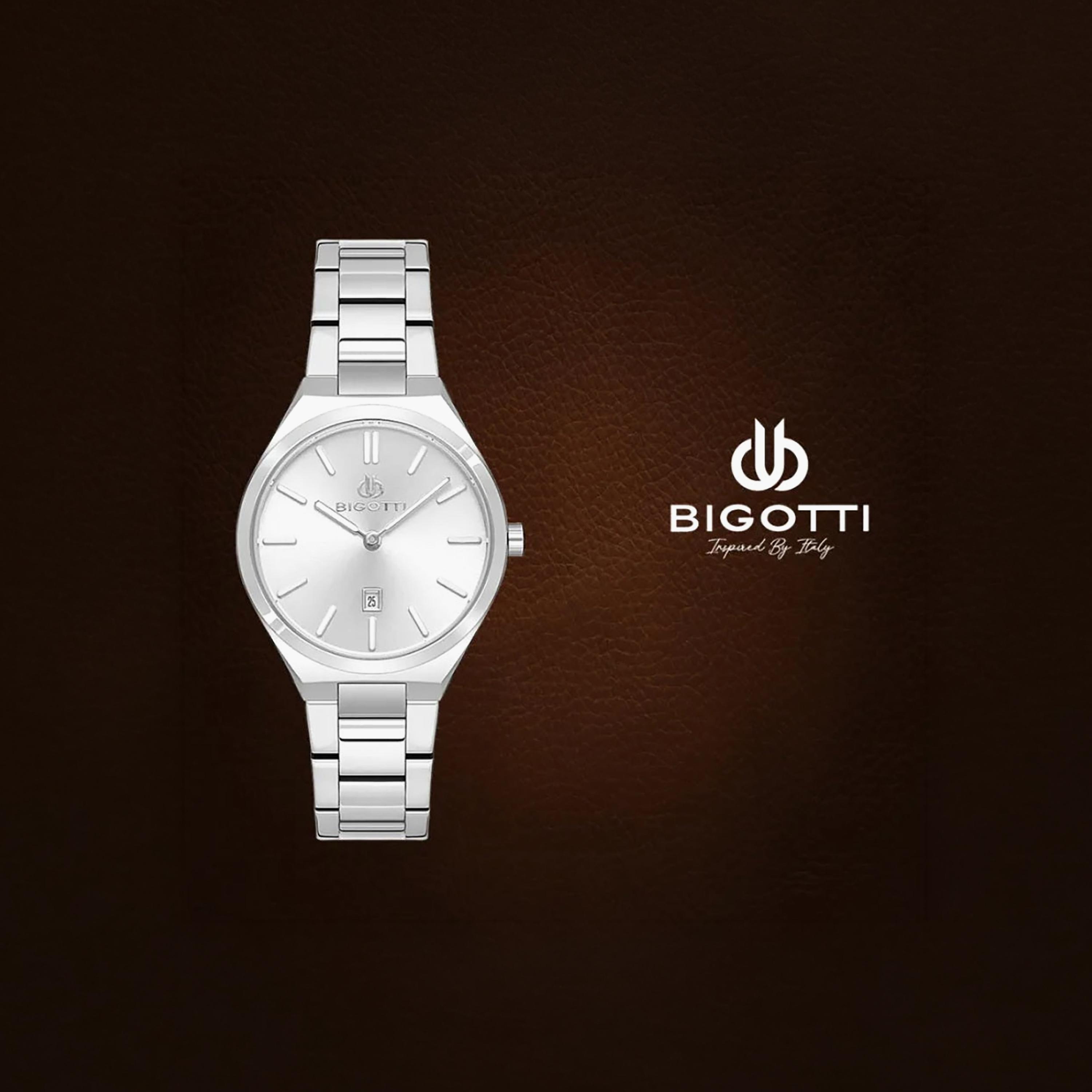 Bigotti Quotidiano Silver Stainless Steel Watch for Women | BG.1.10537-1-women-watchesandjewellery-watches-image-4