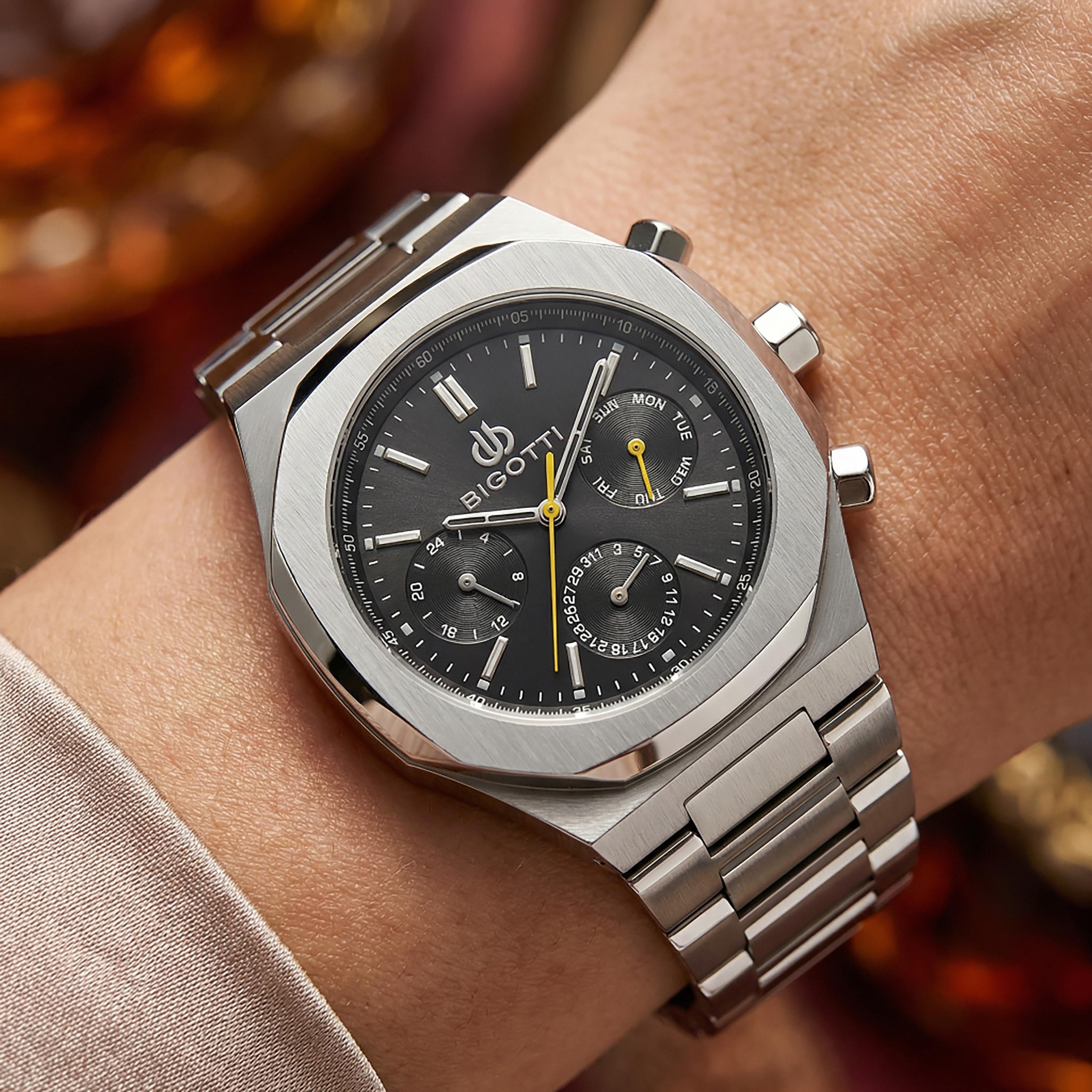 Bigotti Raffinato Silver Stainless Steel Watch for Women | BG.1.10548-2-women-watchesandjewellery-watches-image-3