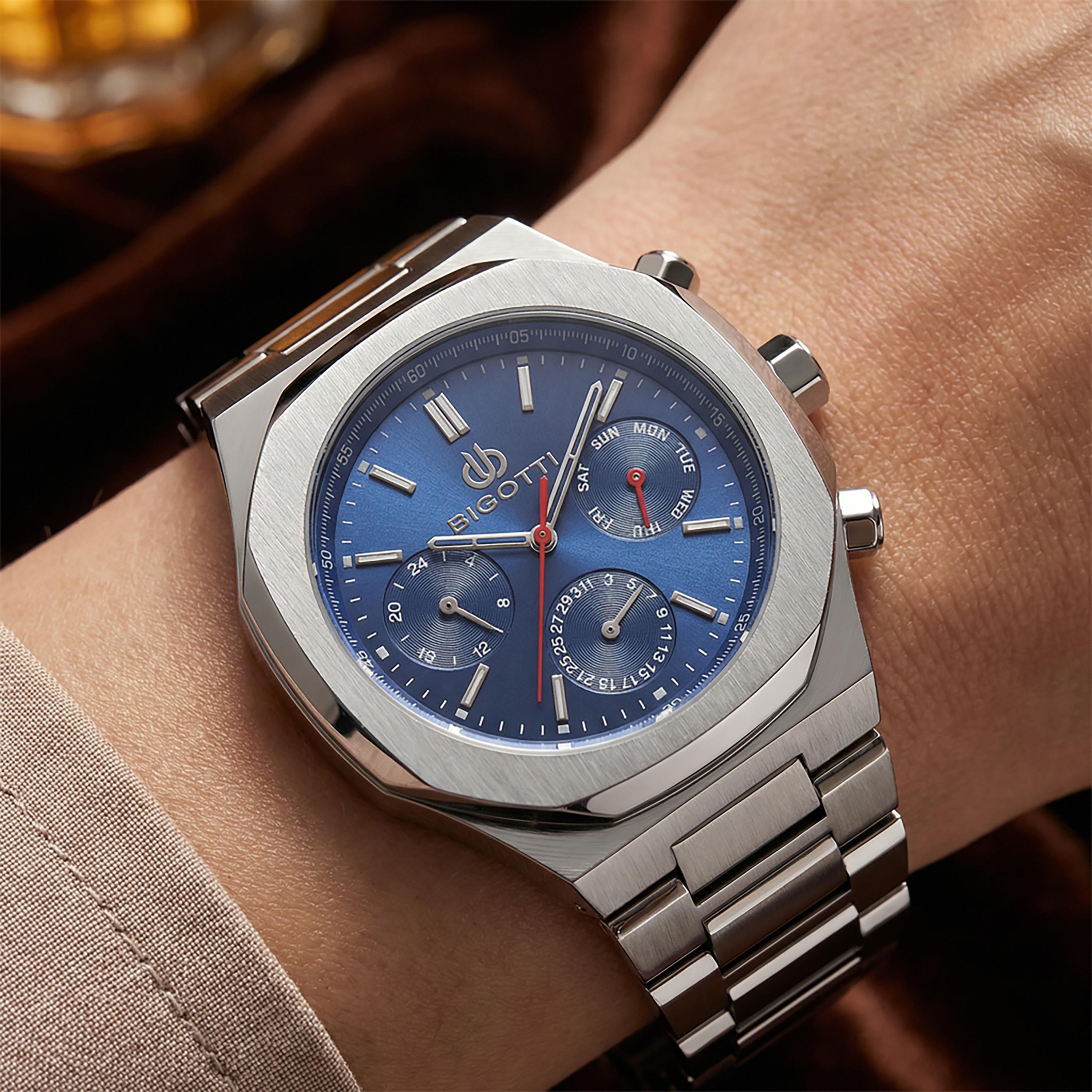 Bigotti Raffinato Silver Stainless Steel Watch for Women | BG.1.10548-3-women-watchesandjewellery-watches-image-3