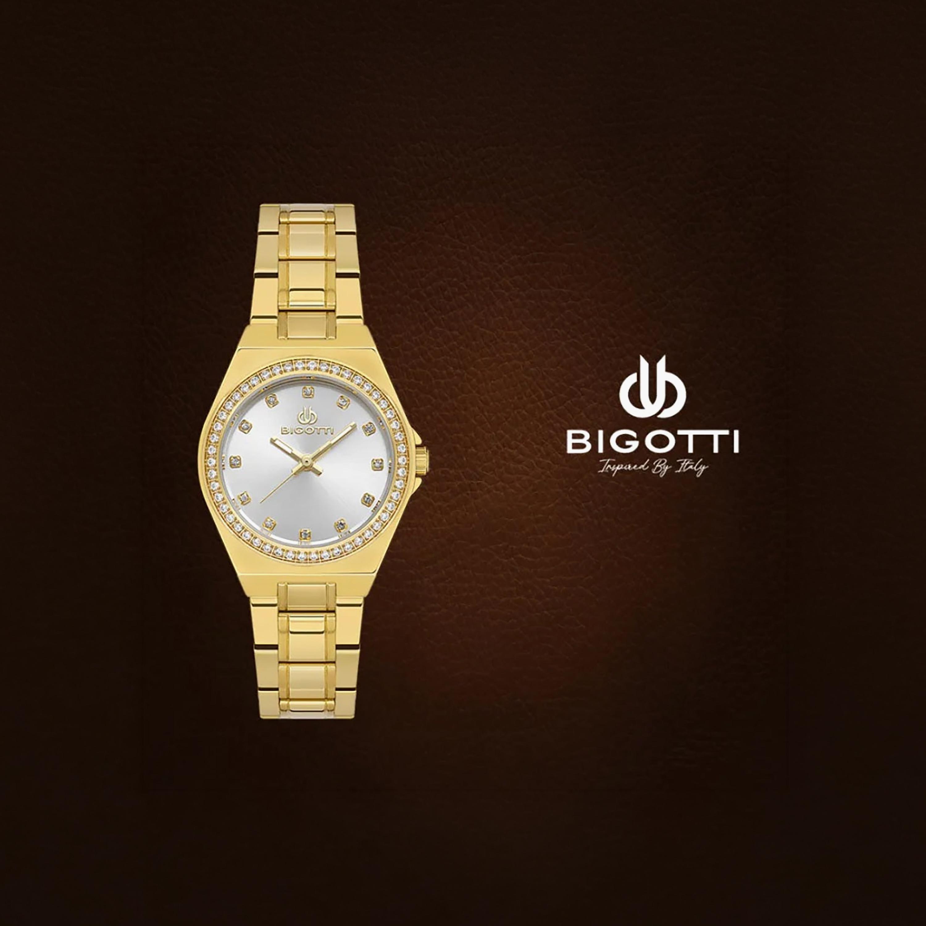 ساعة بيجوتي كوتيديانو الذهبية المصنوعة من الفولاذ المقاوم للصدأ للنساء | BG.1.10551-2-women-watchesandjewellery-watches-image-4