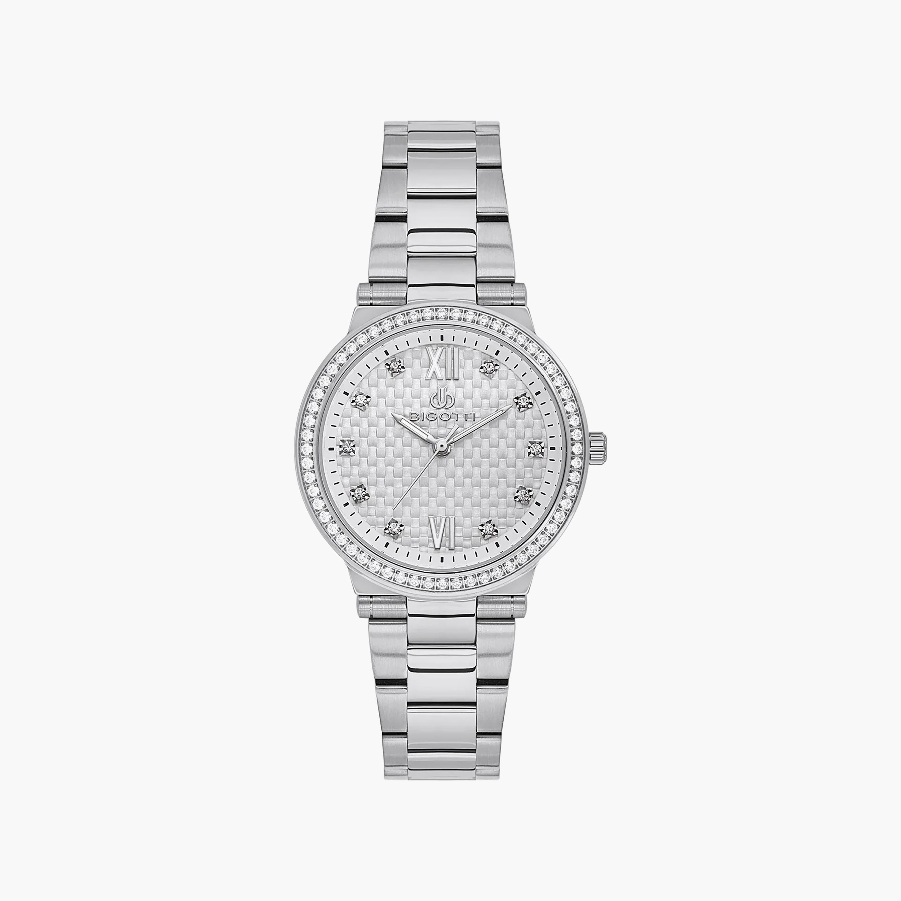 ساعة بيجوتي رافيناتو الفضية المصنوعة من الفولاذ المقاوم للصدأ للنساء | BG.1.10655-1-women-watchesandjewellery-watches-image-1
