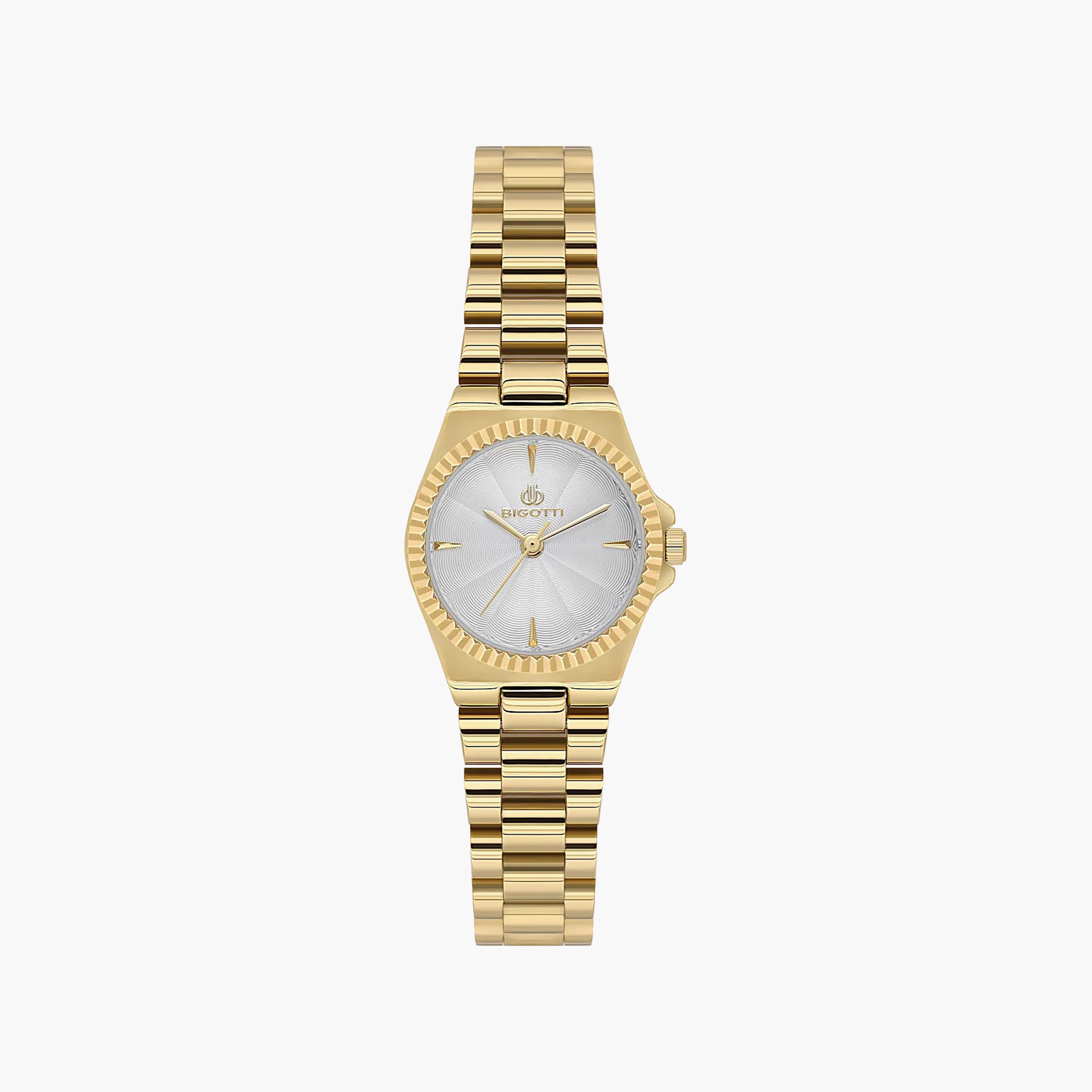 Bigotti Quotidiano Gold Stainless Steel Watch for Women | BG.1.10666-3-women-watchesandjewellery-watches-image-1