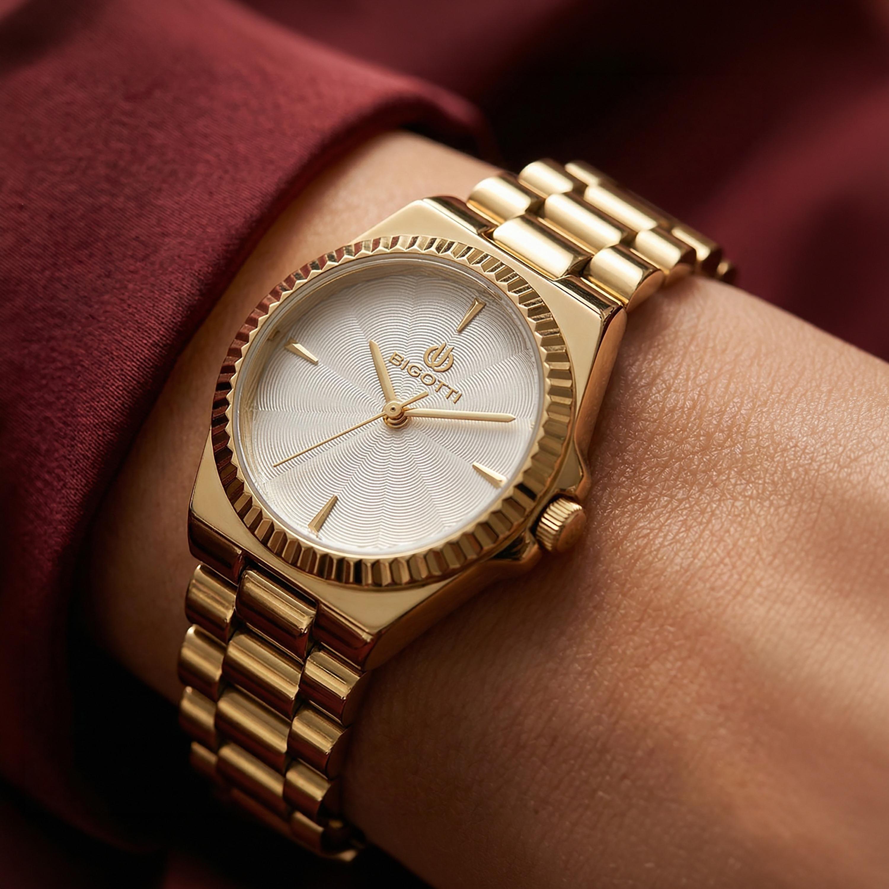 Bigotti Quotidiano Gold Stainless Steel Watch for Women | BG.1.10666-3-women-watchesandjewellery-watches-image-3