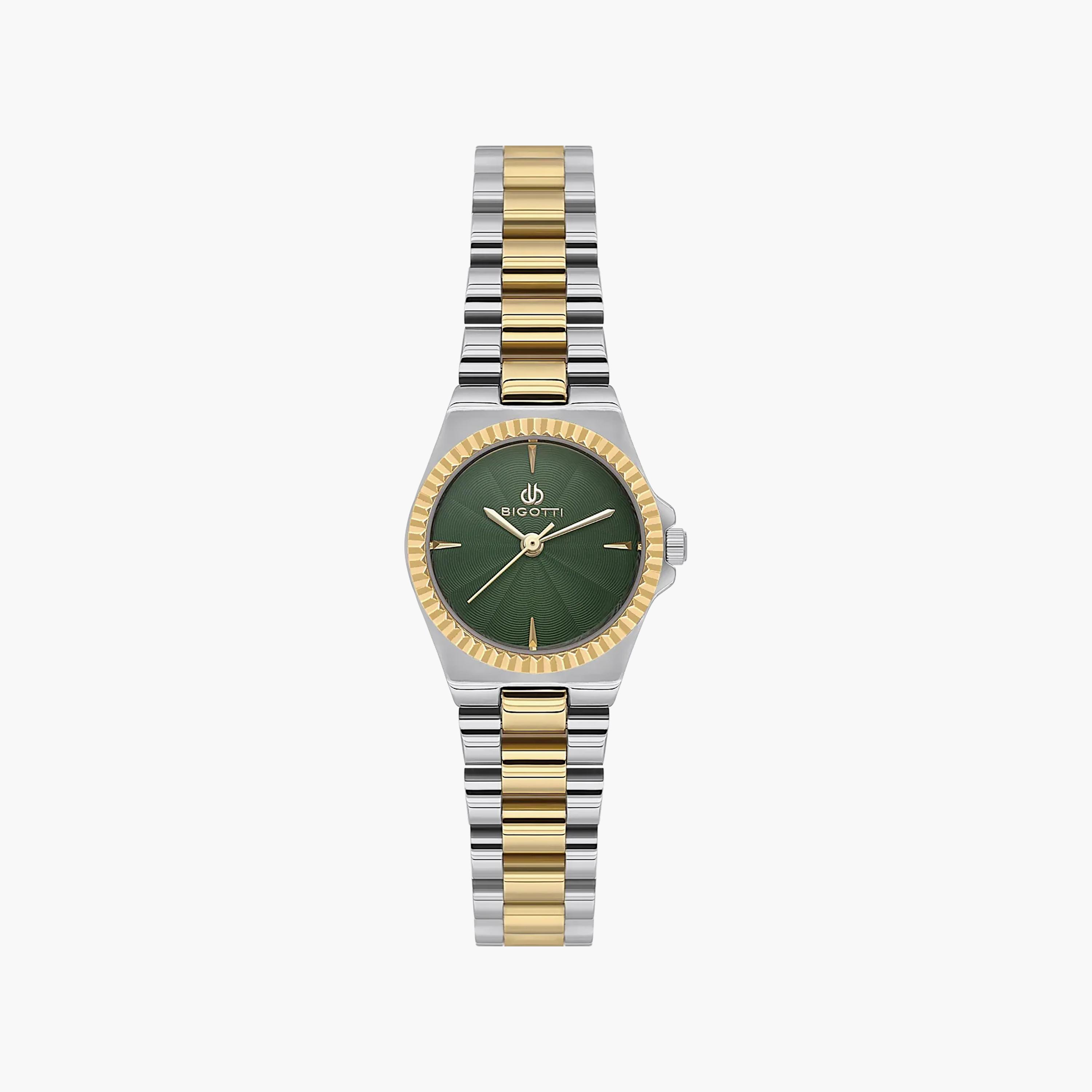 Bigotti Quotidiano Silver and Gold Stainless Steel Watch for Women | BG.1.10666-6-women-watchesandjewellery-watches-image-1