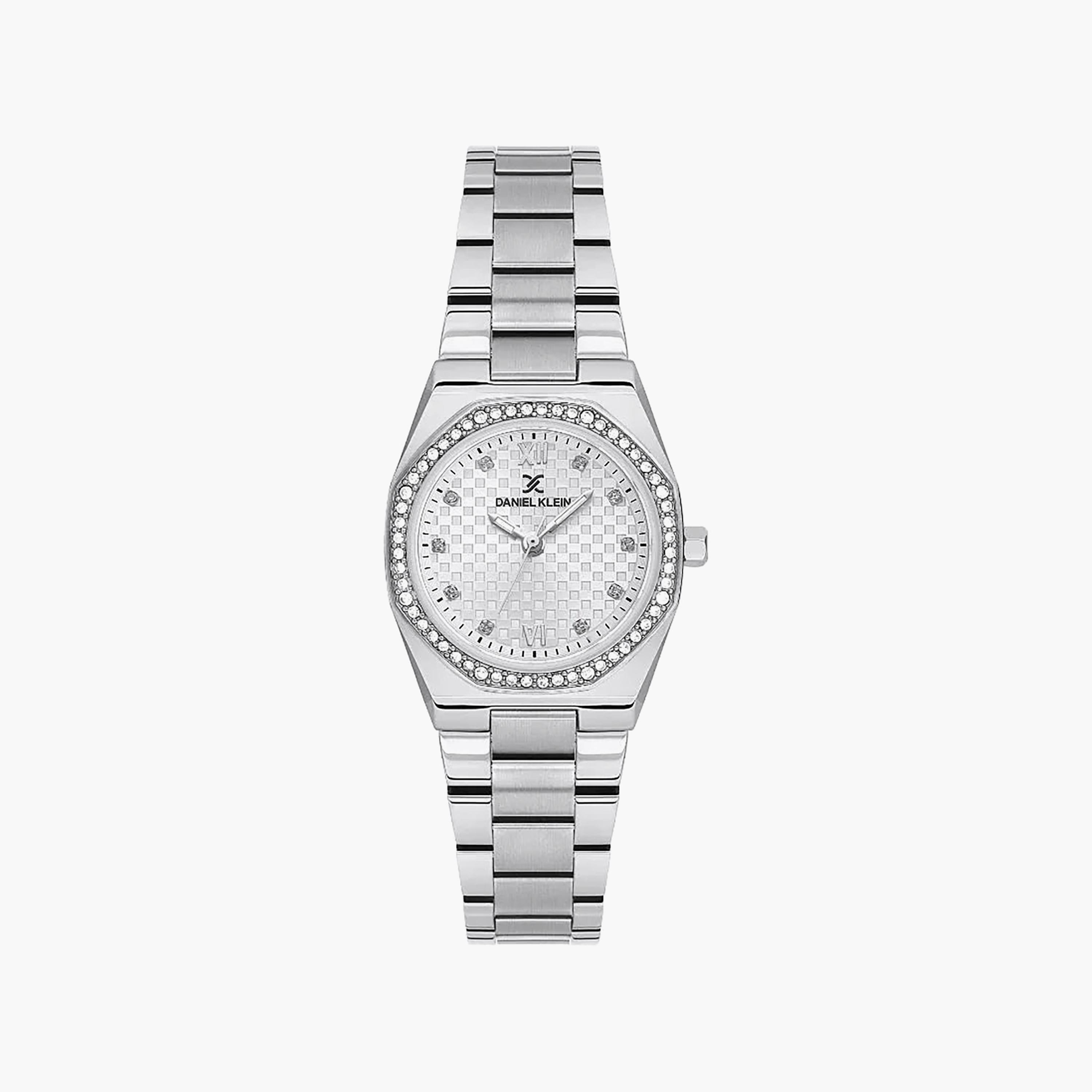 Daniel Klein Premium Silver Stainless Steel Watch for Women | DK.1.14099-1-women-watchesandjewellery-watches-image-1