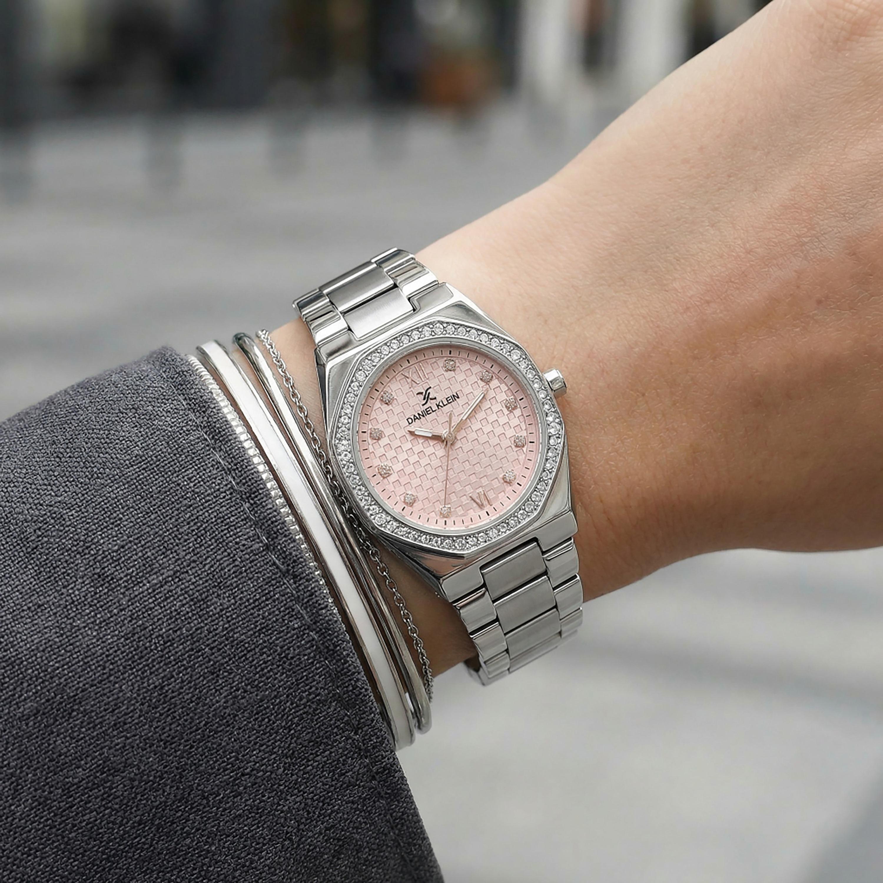 Daniel Klein Premium Silver Stainless Steel Watch for Women | DK.1.14099-2-women-watchesandjewellery-watches-image-3