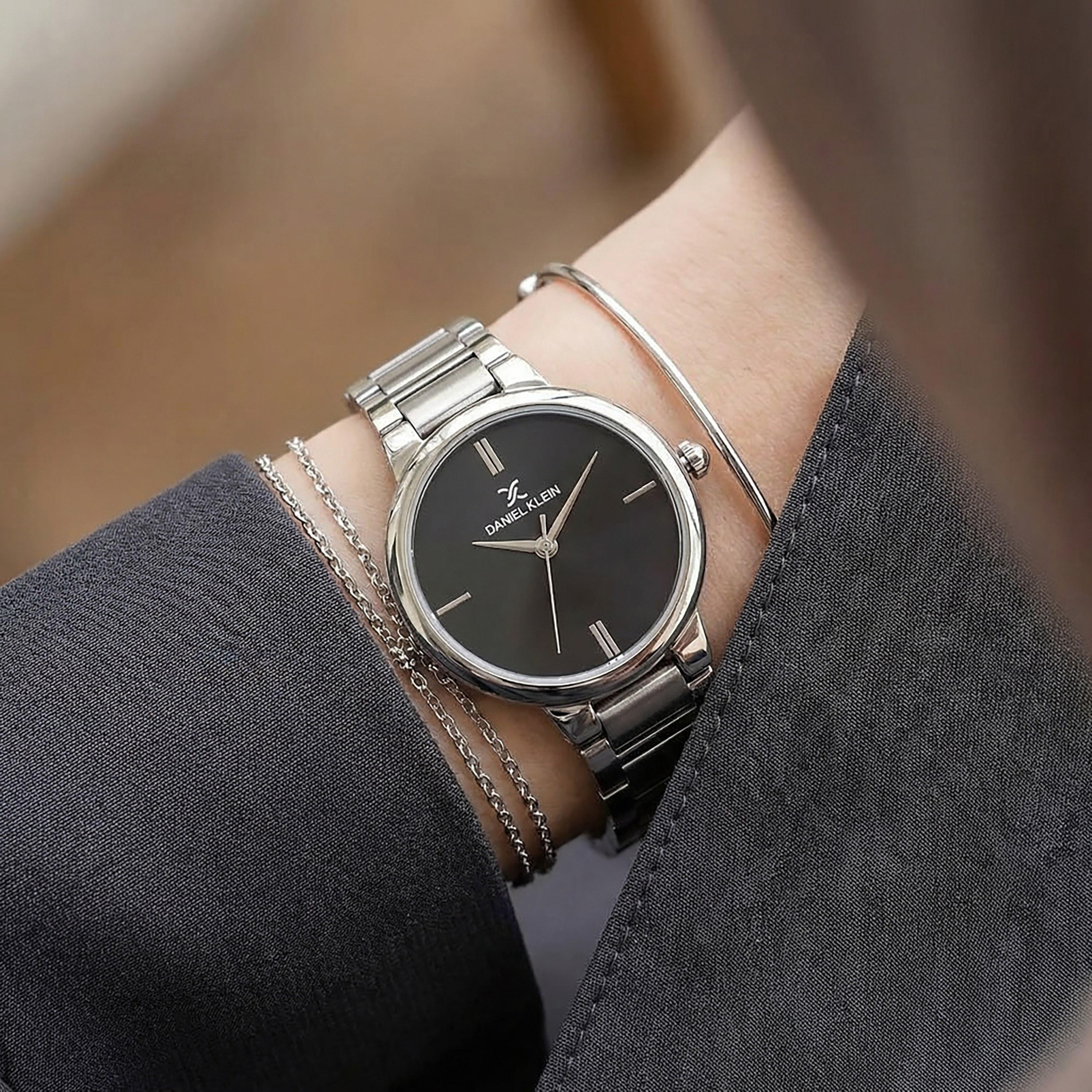 Daniel Klein Premium Silver Stainless Steel Watch for Women | DK.1.14100-2-women-watchesandjewellery-watches-image-3