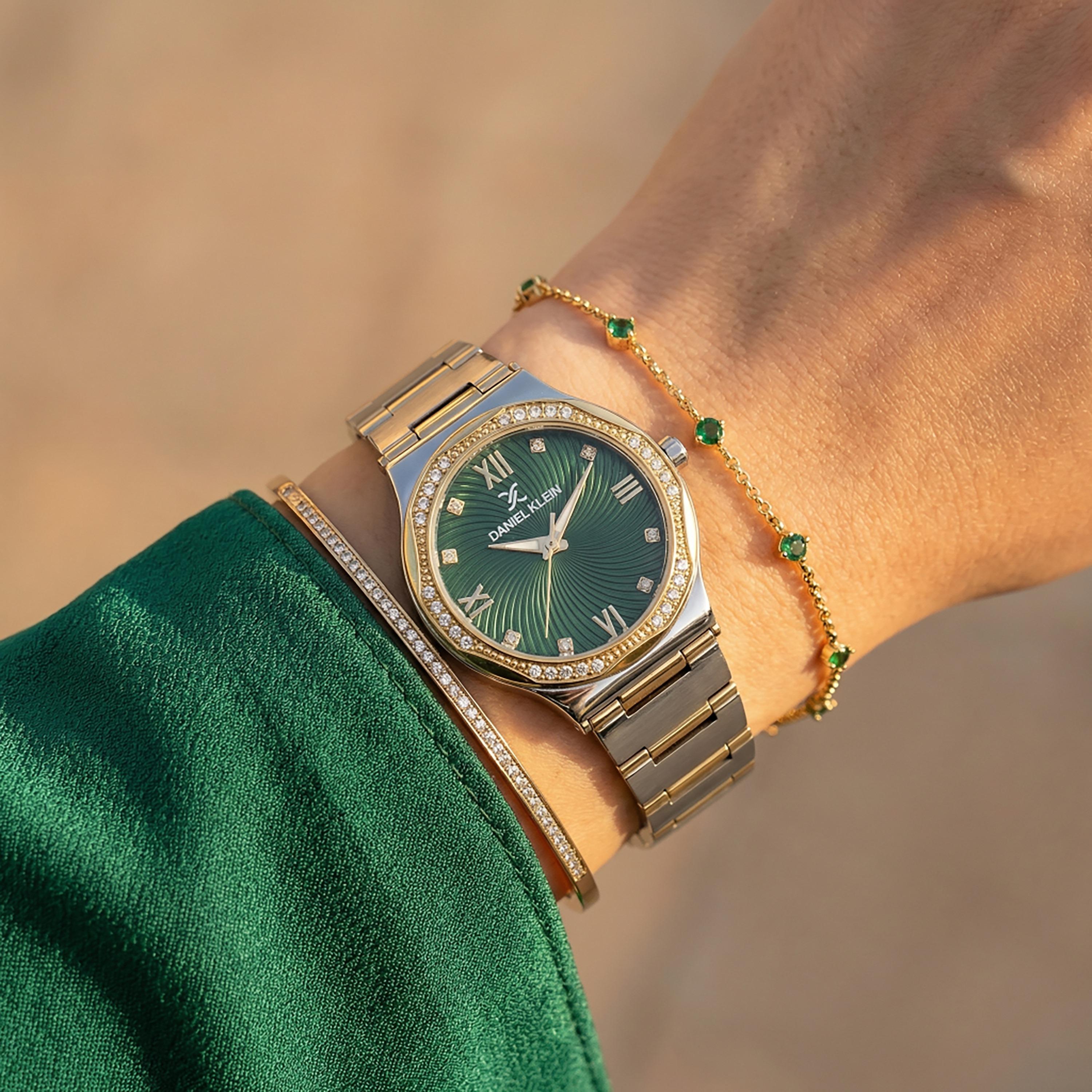 Daniel Klein Premium Silver and Gold Stainless Steel Watch for Women | DK.1.14101-4-women-watchesandjewellery-watches-image-4