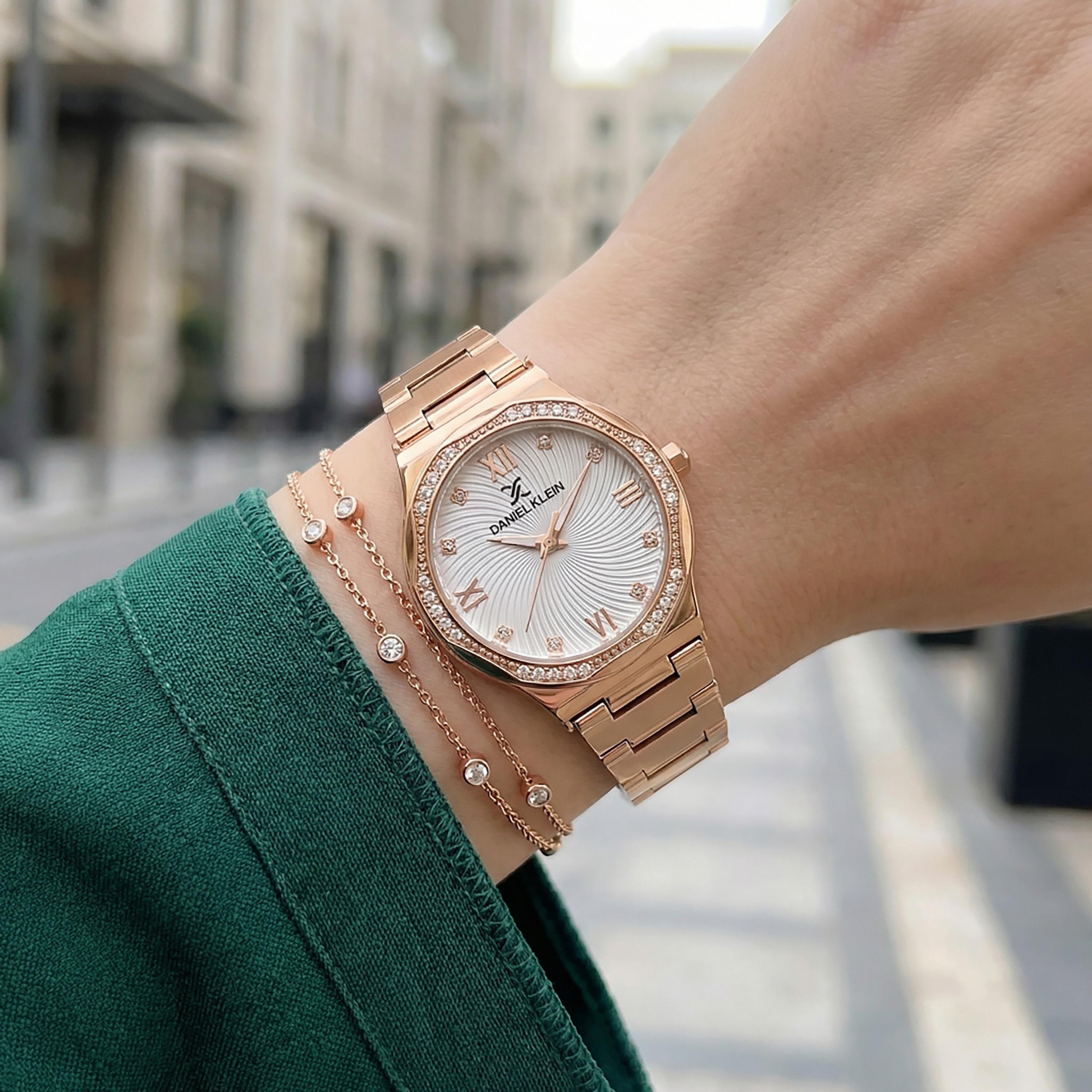 Daniel Klein Premium Rose Gold Stainless Steel Watch for Women | DK.1.14101-5-women-watchesandjewellery-watches-image-5