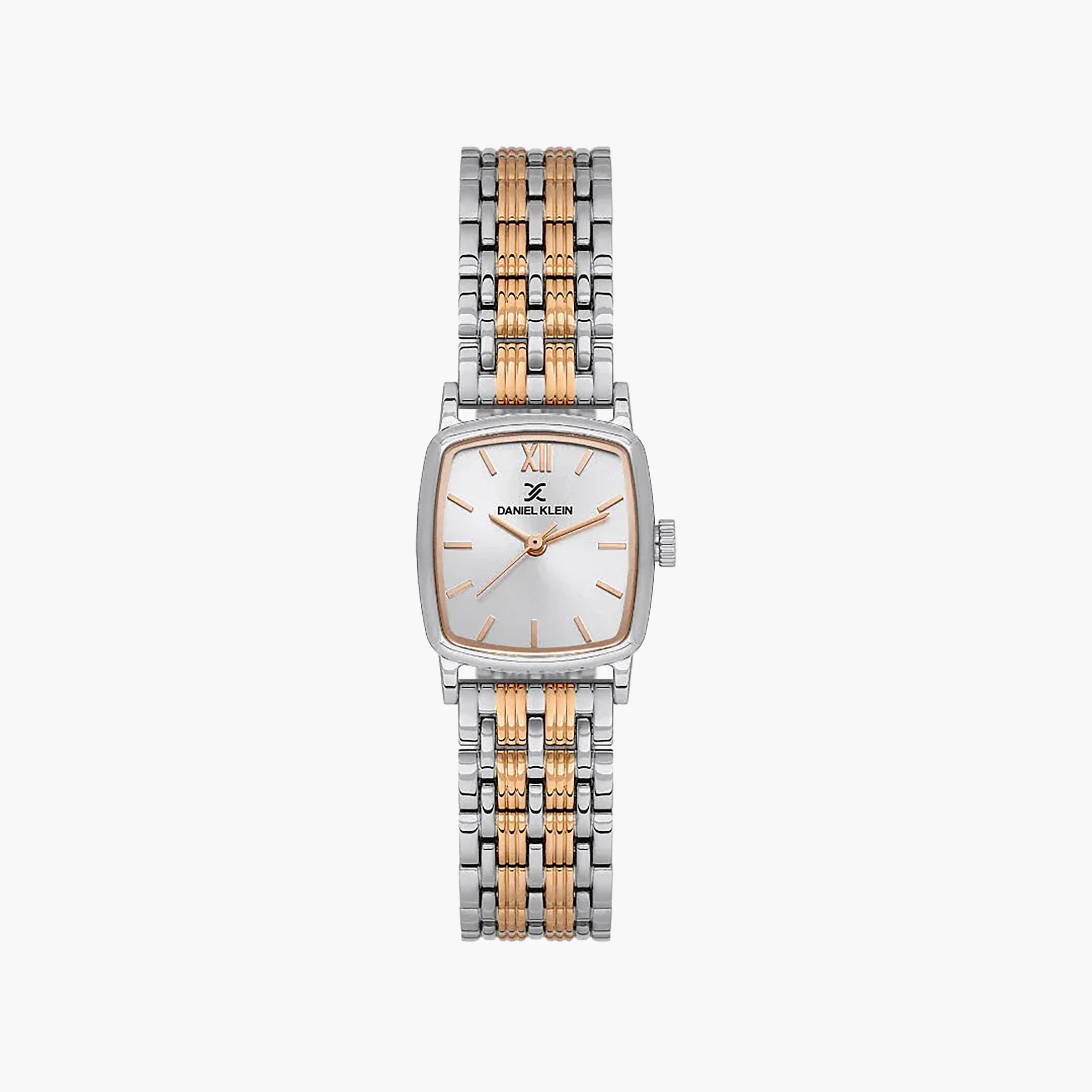 Daniel Klein Premium Silver and Rose Gold Stainless Steel Watch for Women | DK.1.14102-6-women-watchesandjewellery-watches-image-1