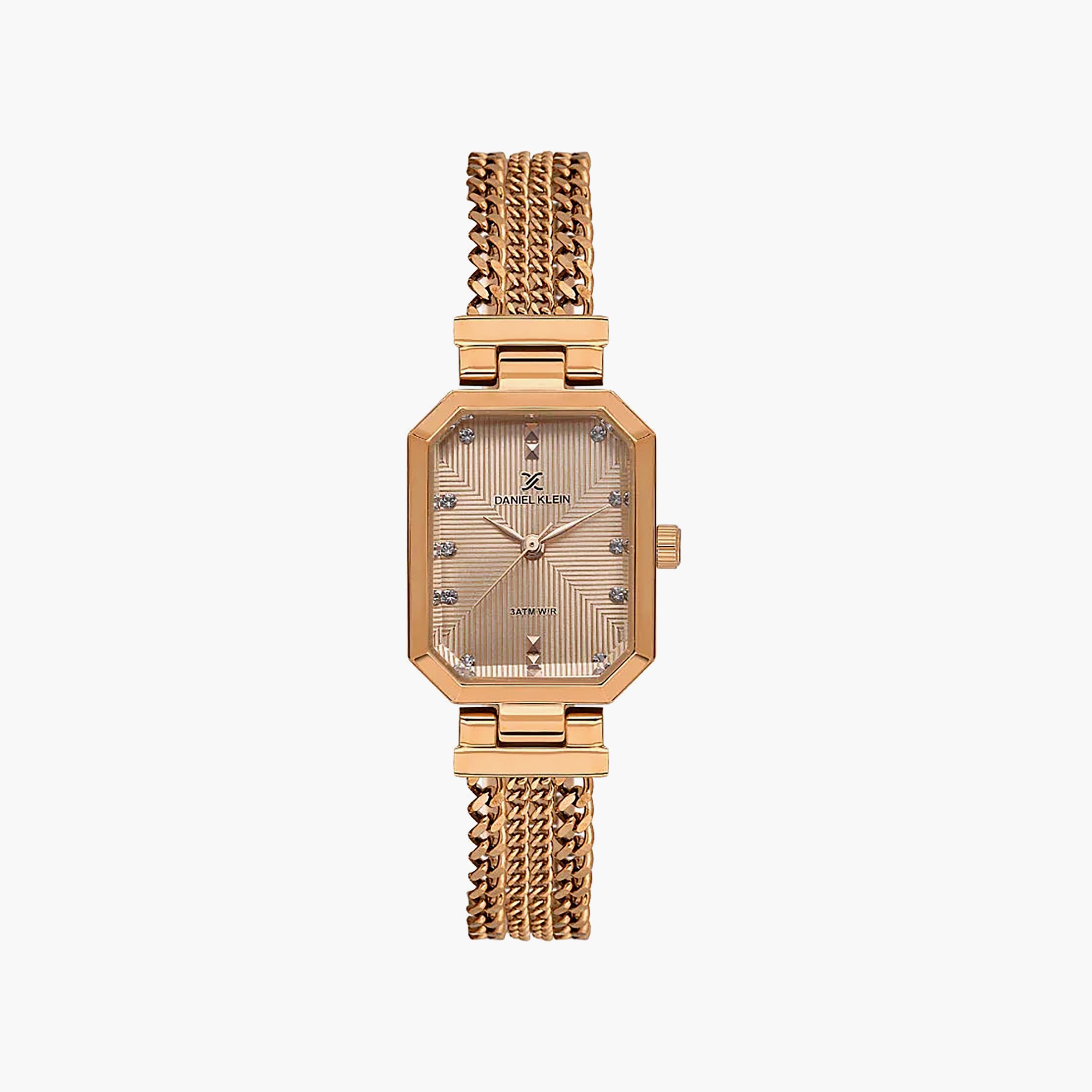 Daniel Klein Premium Rose Gold Stainless Steel Watch for Women | DK.1.14103-5-women-watchesandjewellery-watches-image-1