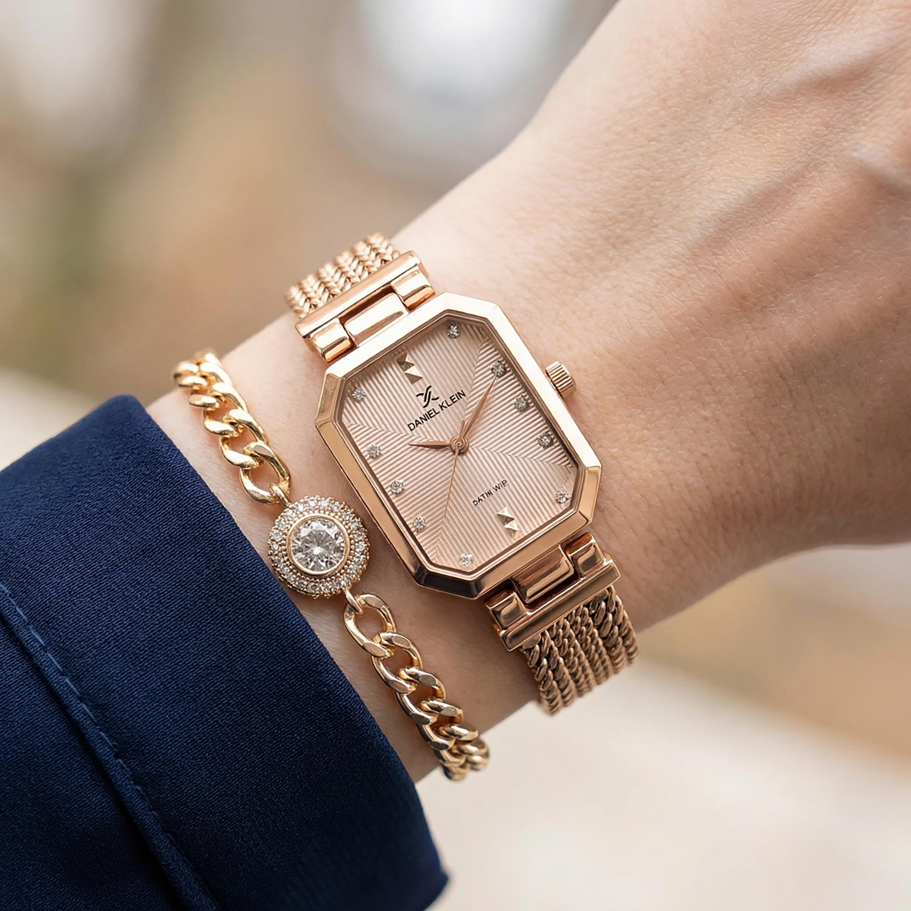 Daniel Klein Premium Rose Gold Stainless Steel Watch for Women | DK.1.14103-5-women-watchesandjewellery-watches-image-3