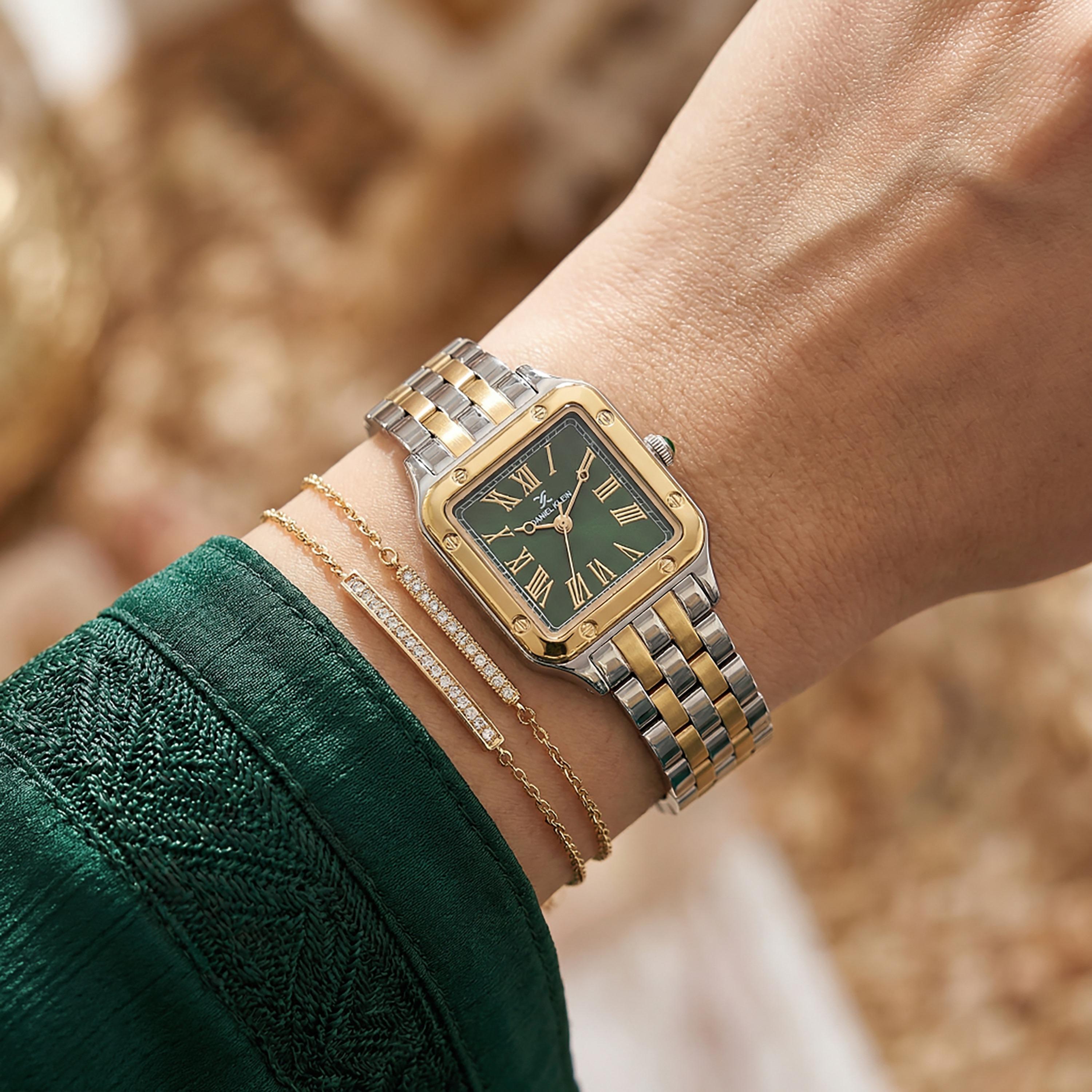 Daniel Klein Premium Silver and Gold Stainless Steel Watch for Women | DK.1.14104-5-women-watchesandjewellery-watches-image-3